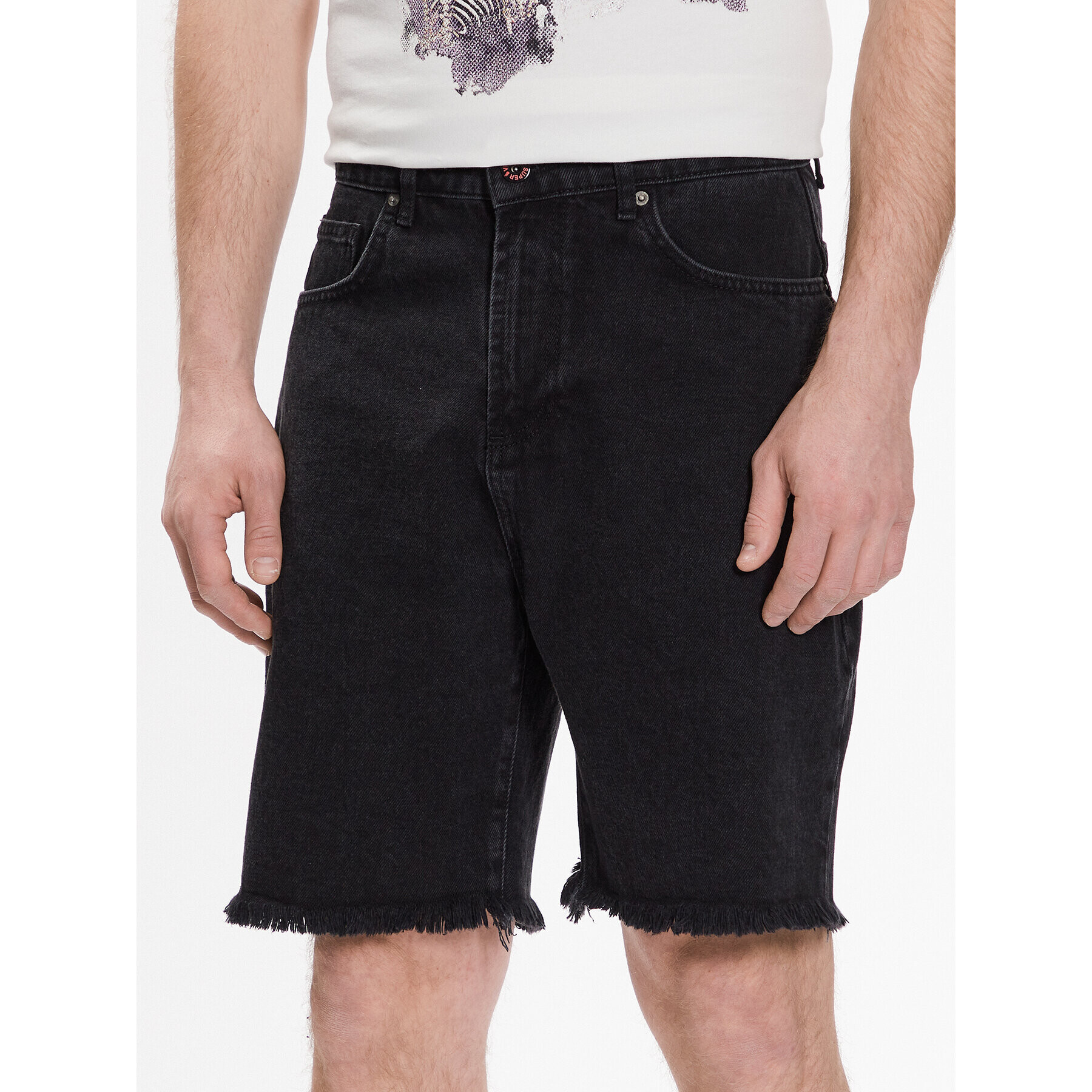 Vision Of Super Дънкови шорти VS00631 Черен Regular Fit - Pepit.bg
