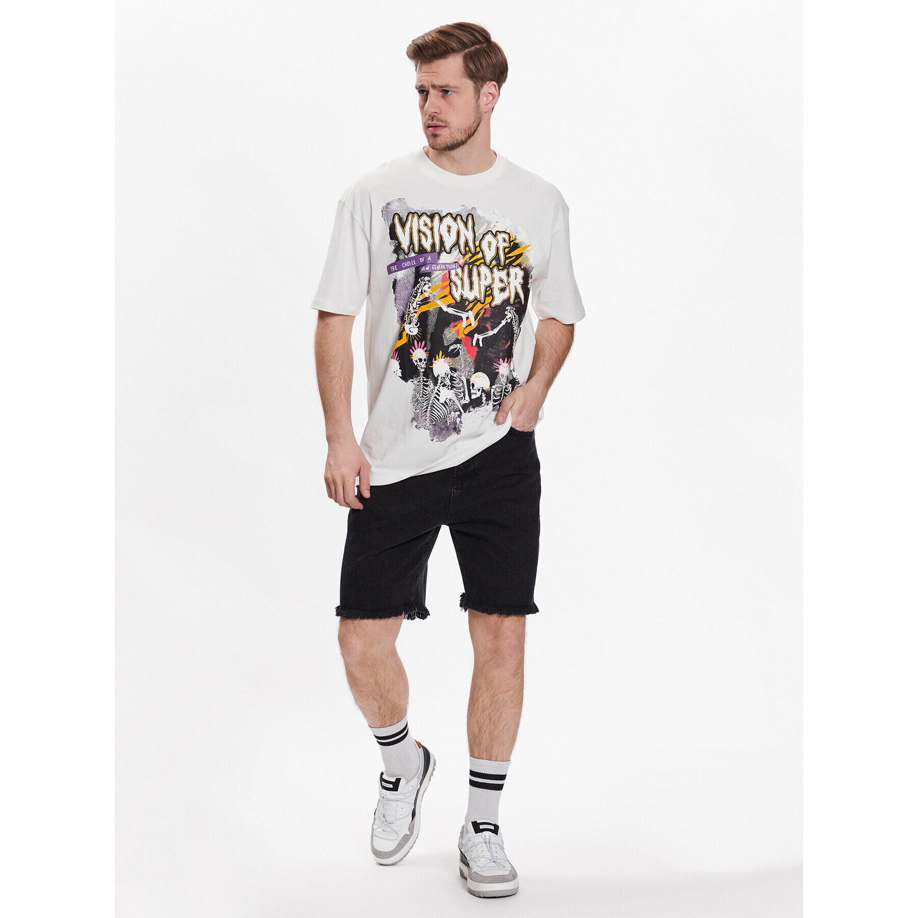 Vision Of Super Дънкови шорти VS00631 Черен Regular Fit - Pepit.bg