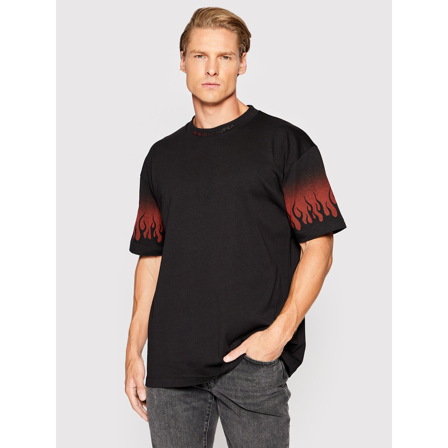 Vision Of Super Тишърт VS00309 Черен Regular Fit - Pepit.bg