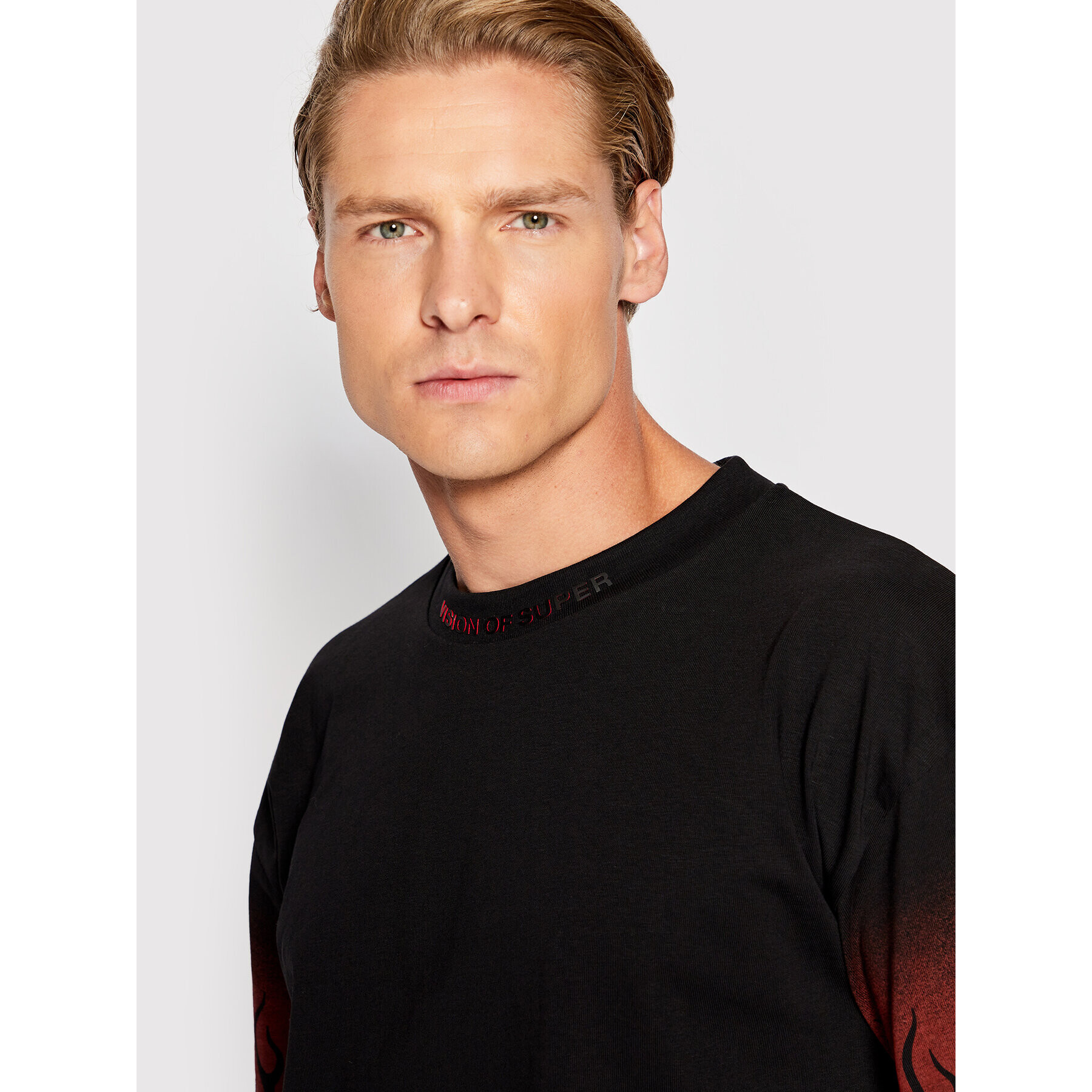 Vision Of Super Тишърт VS00309 Черен Regular Fit - Pepit.bg