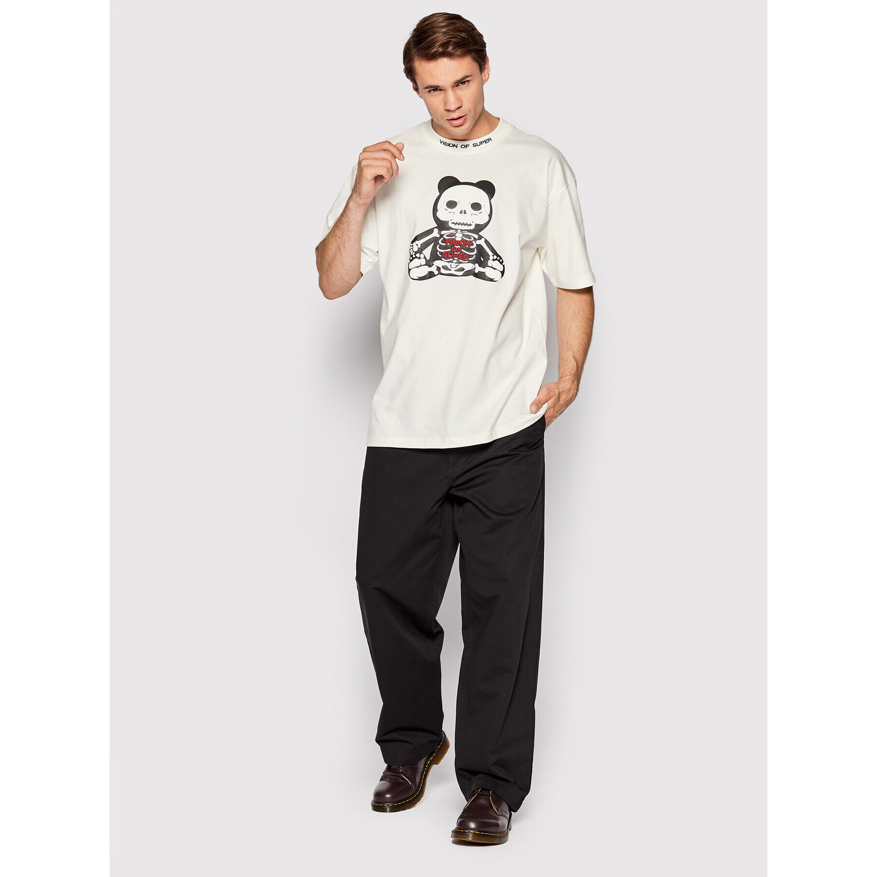 Vision Of Super Тишърт VS00375 Бял Regular Fit - Pepit.bg