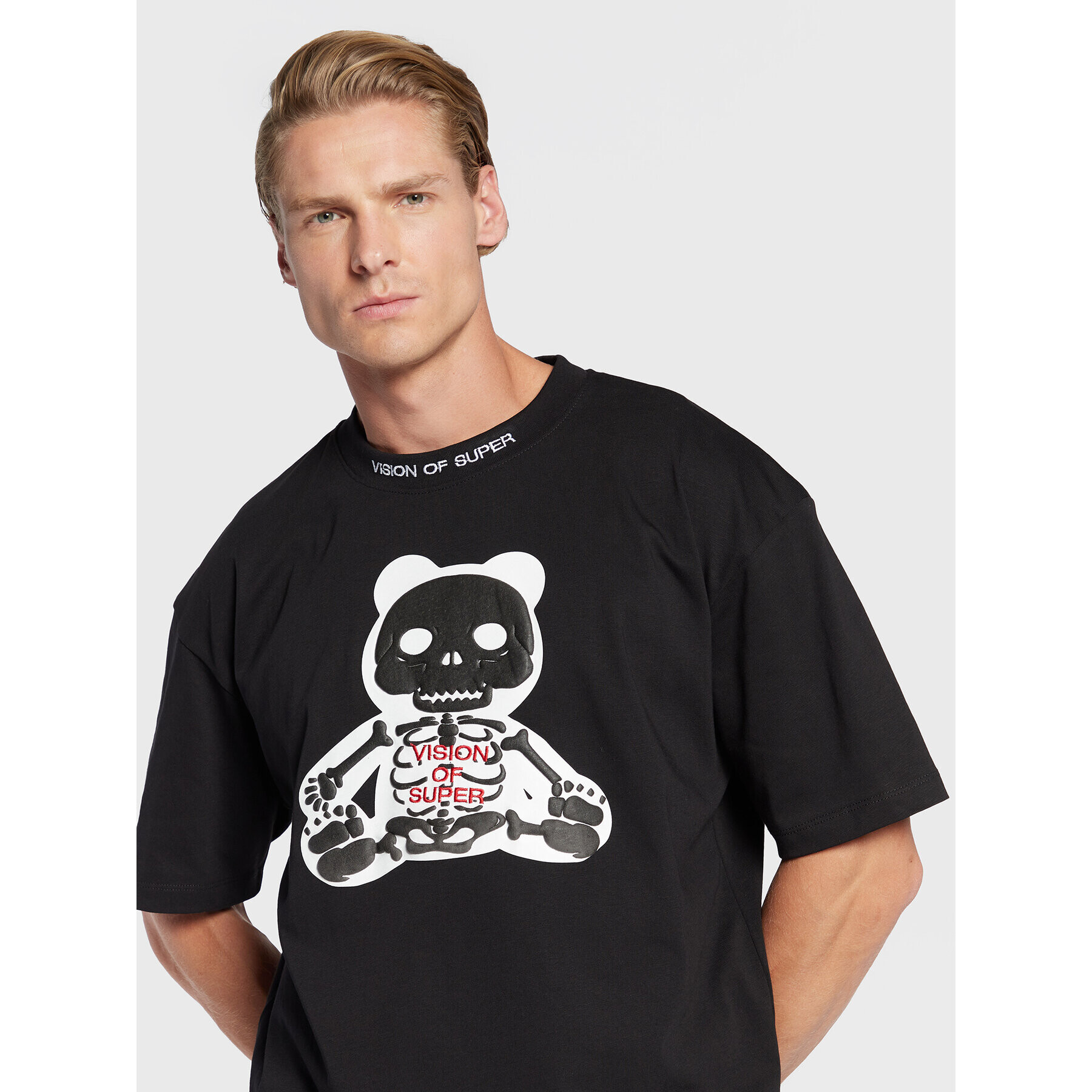 Vision Of Super Тишърт VS00376 Черен Regular Fit - Pepit.bg