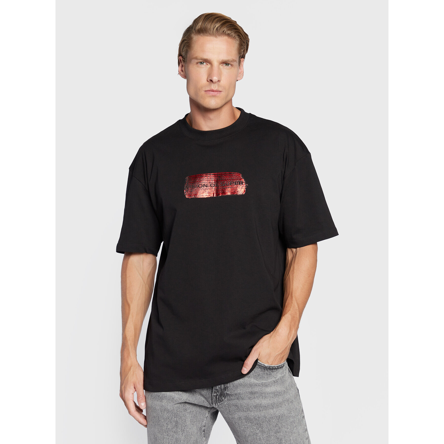 Vision Of Super Тишърт VS00388 Черен Regular Fit - Pepit.bg
