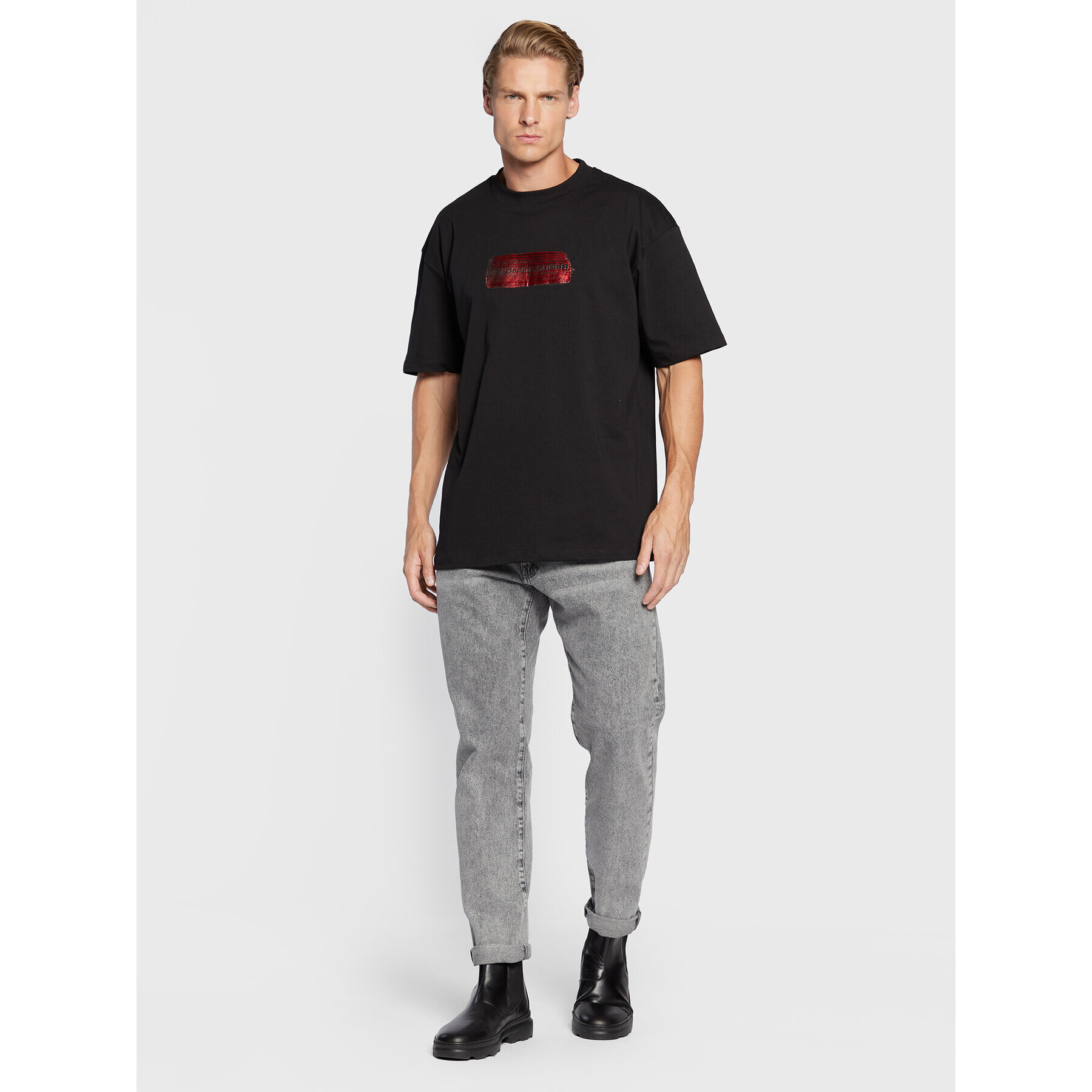 Vision Of Super Тишърт VS00388 Черен Regular Fit - Pepit.bg