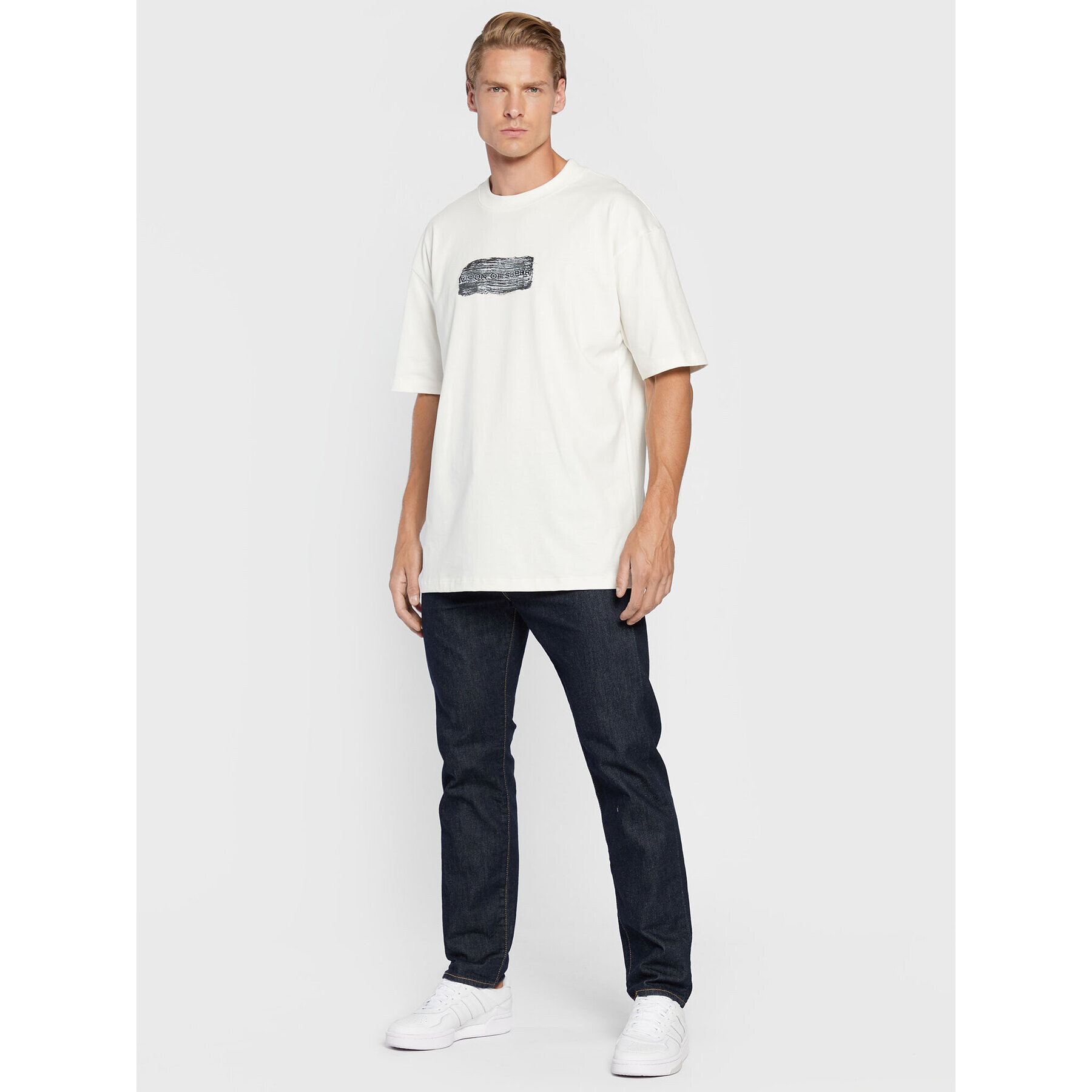 Vision Of Super Тишърт VS00389 Бял Regular Fit - Pepit.bg