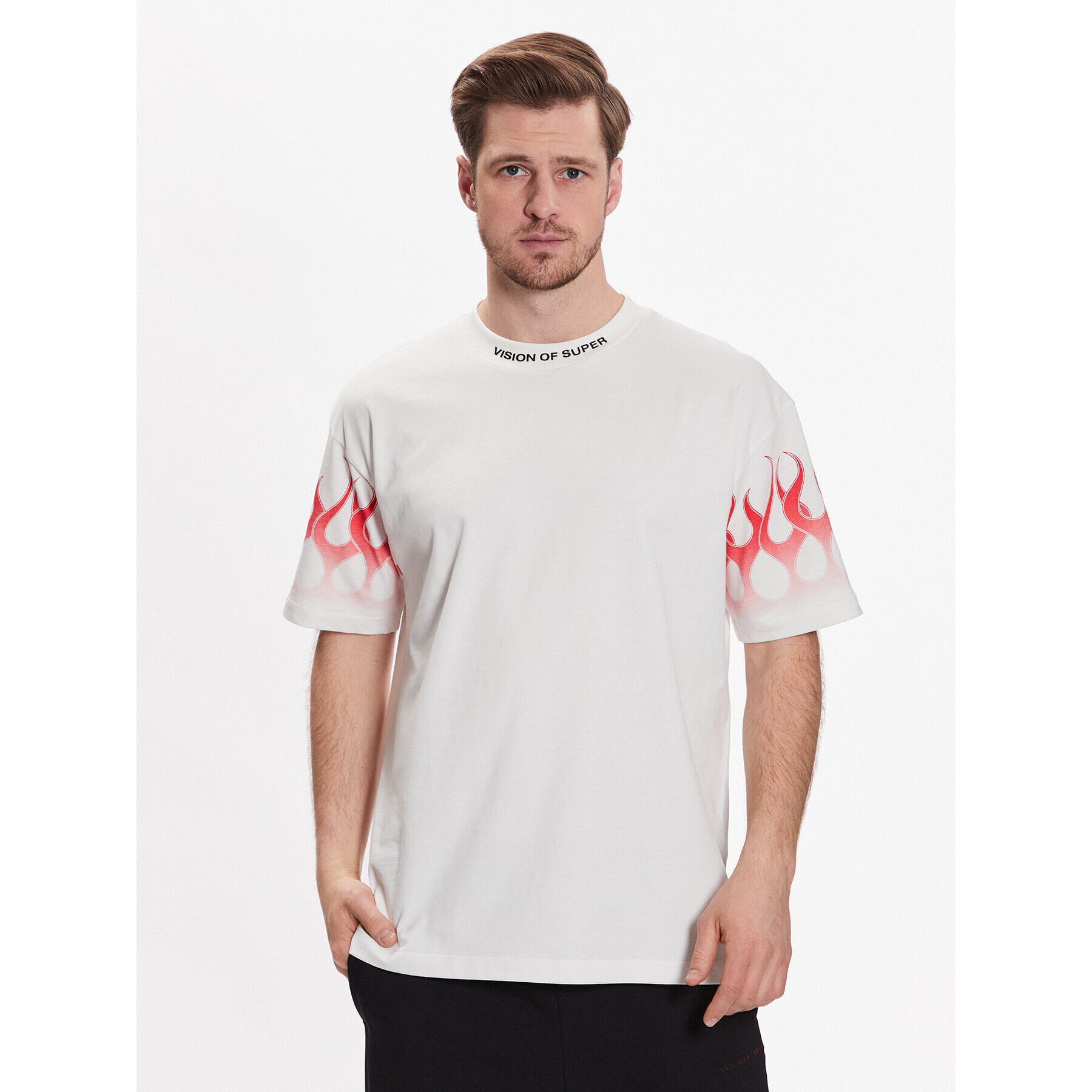 Vision Of Super Тишърт VS00473 Бял Regular Fit - Pepit.bg