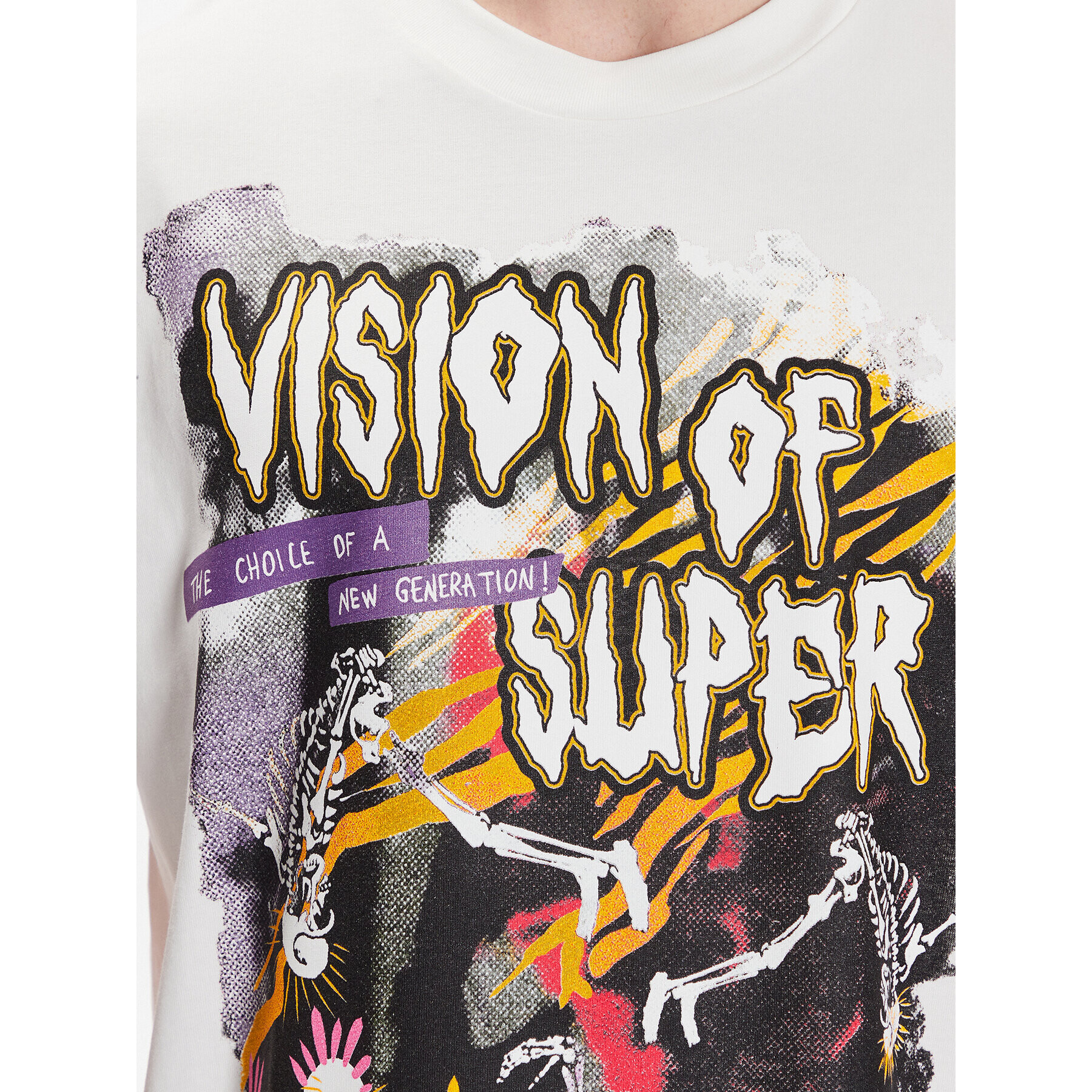 Vision Of Super Тишърт VS00550 Бял Regular Fit - Pepit.bg