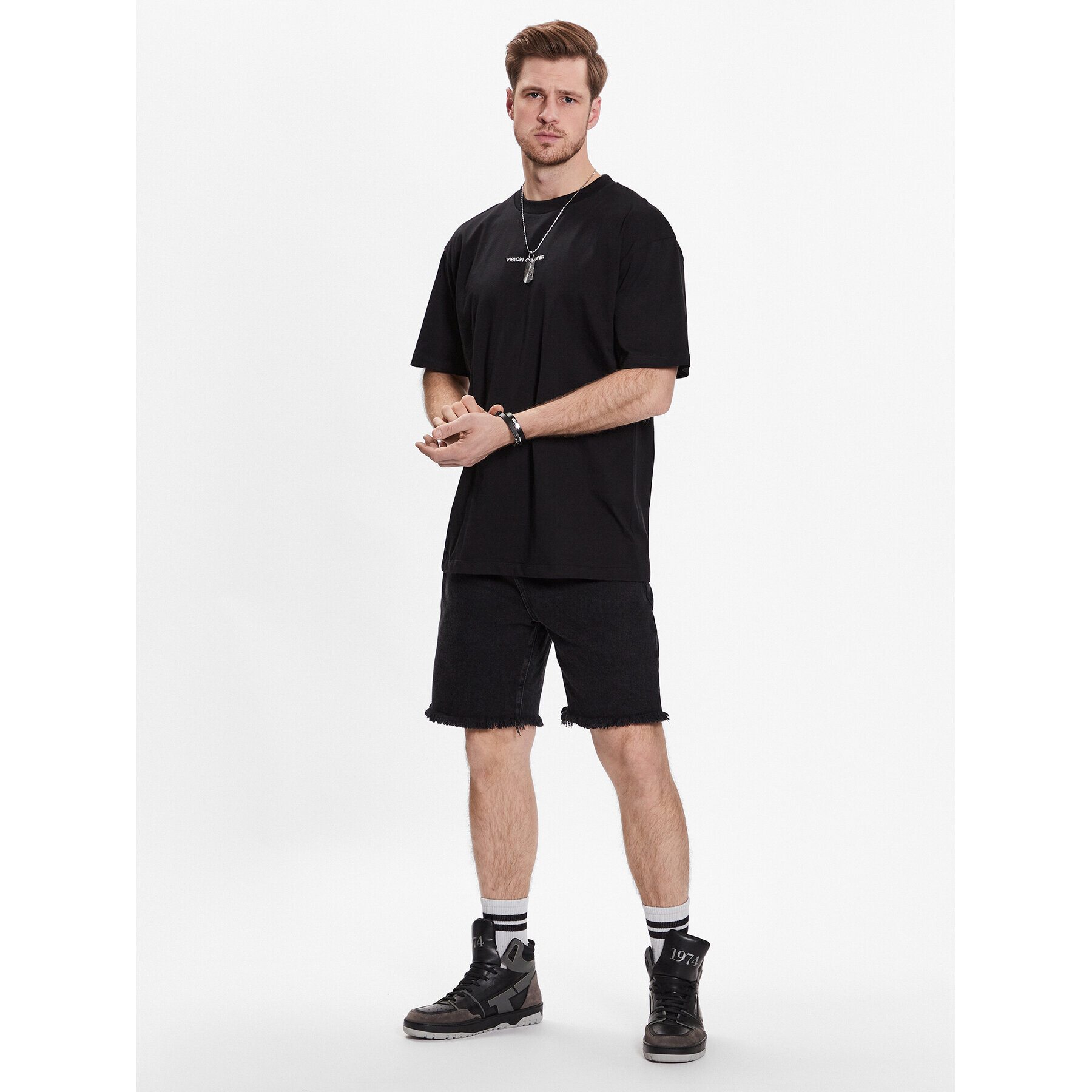Vision Of Super Тишърт VS00578 Черен Regular Fit - Pepit.bg