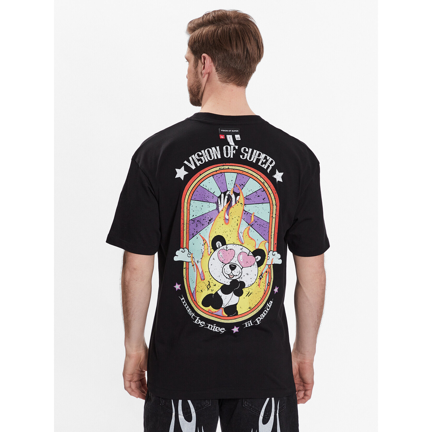 Vision Of Super Тишърт VS00578 Черен Regular Fit - Pepit.bg