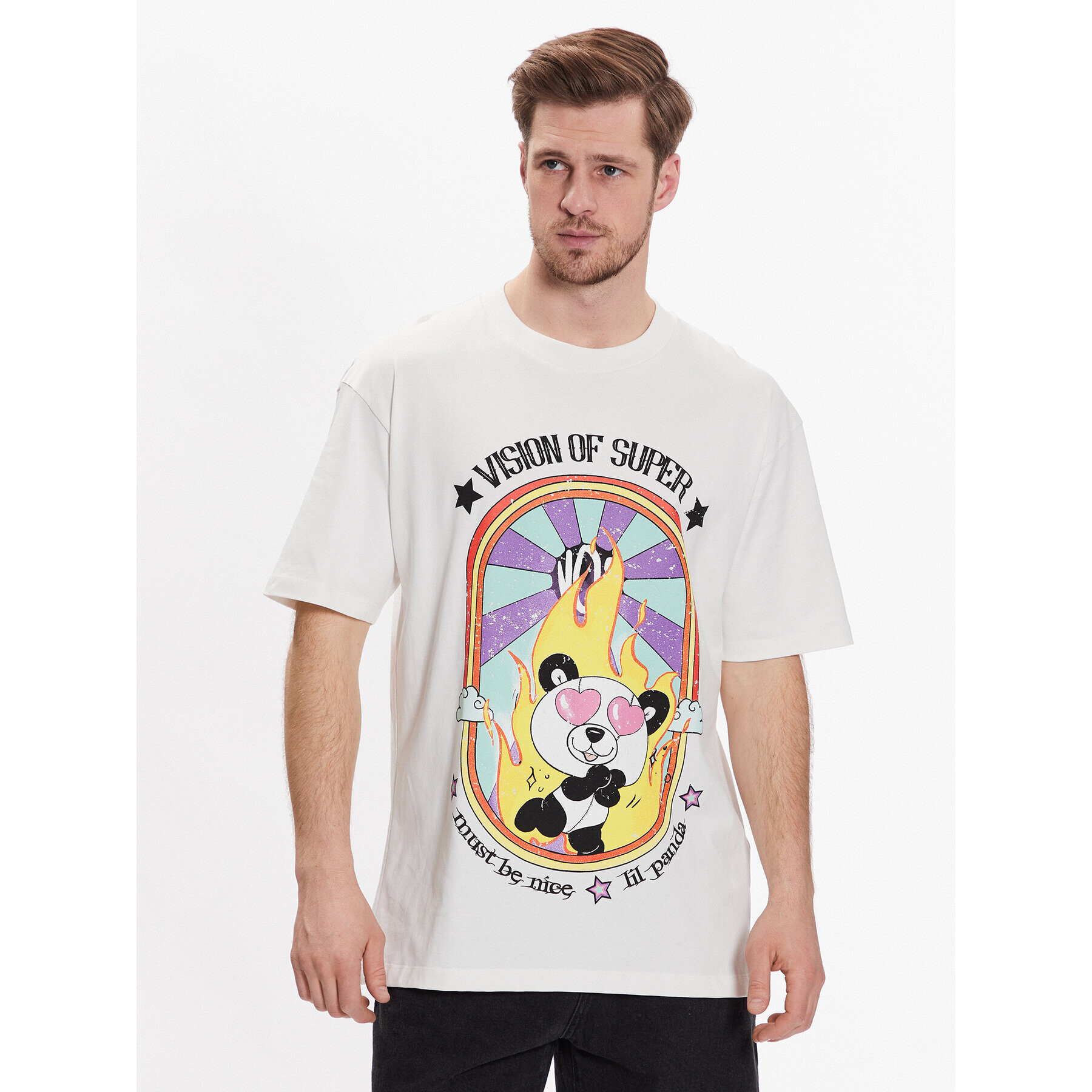 Vision Of Super Тишърт VS00579 Бял Regular Fit - Pepit.bg