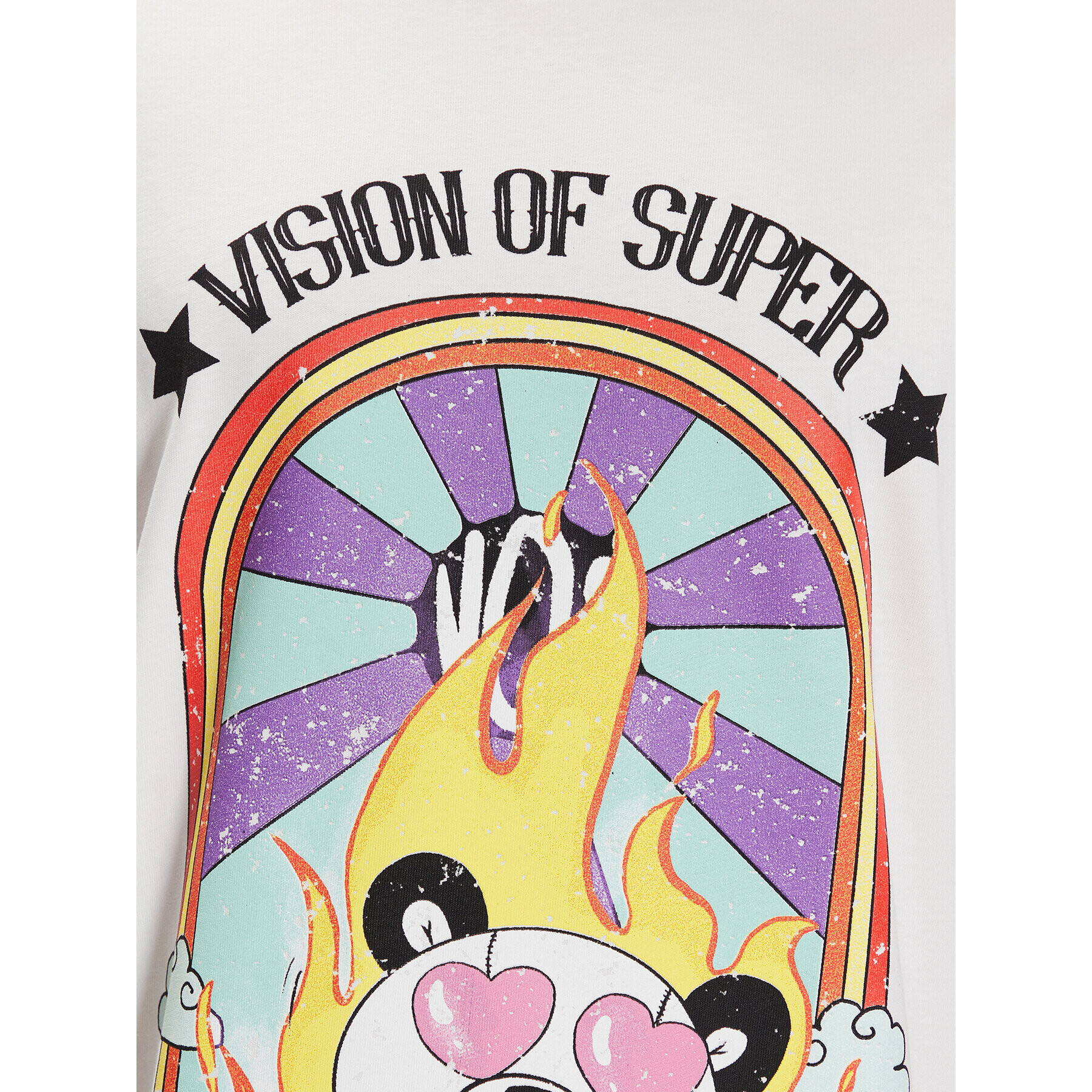 Vision Of Super Тишърт VS00579 Бял Regular Fit - Pepit.bg