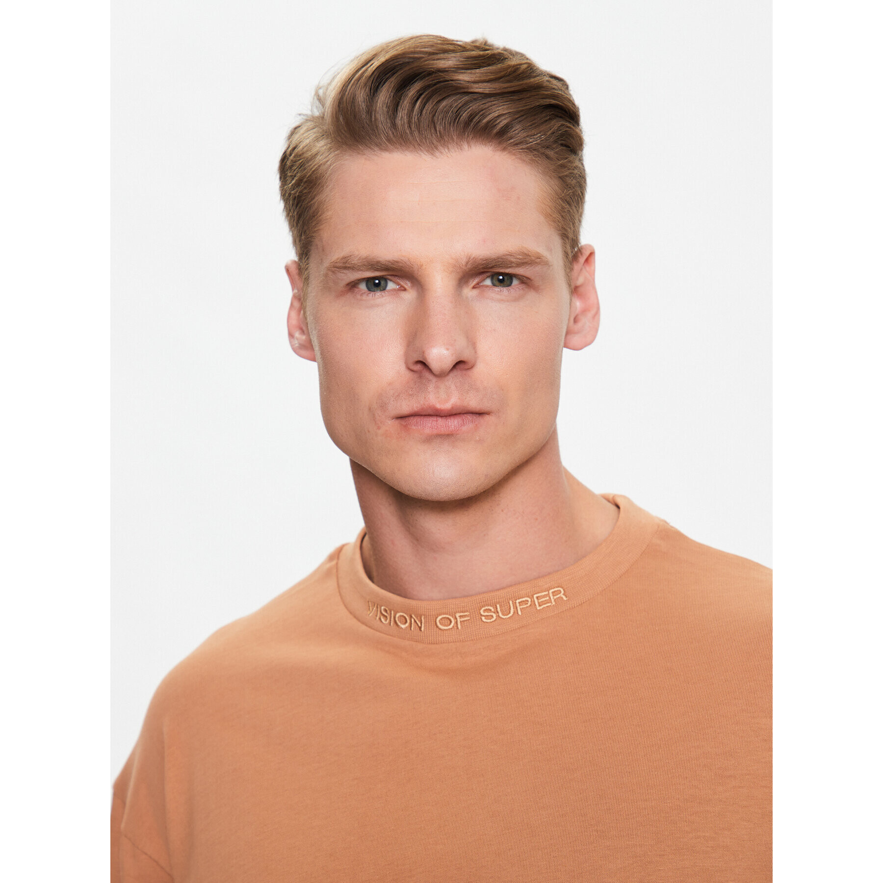 Vision Of Super Тишърт VS00590 Кафяв Regular Fit - Pepit.bg