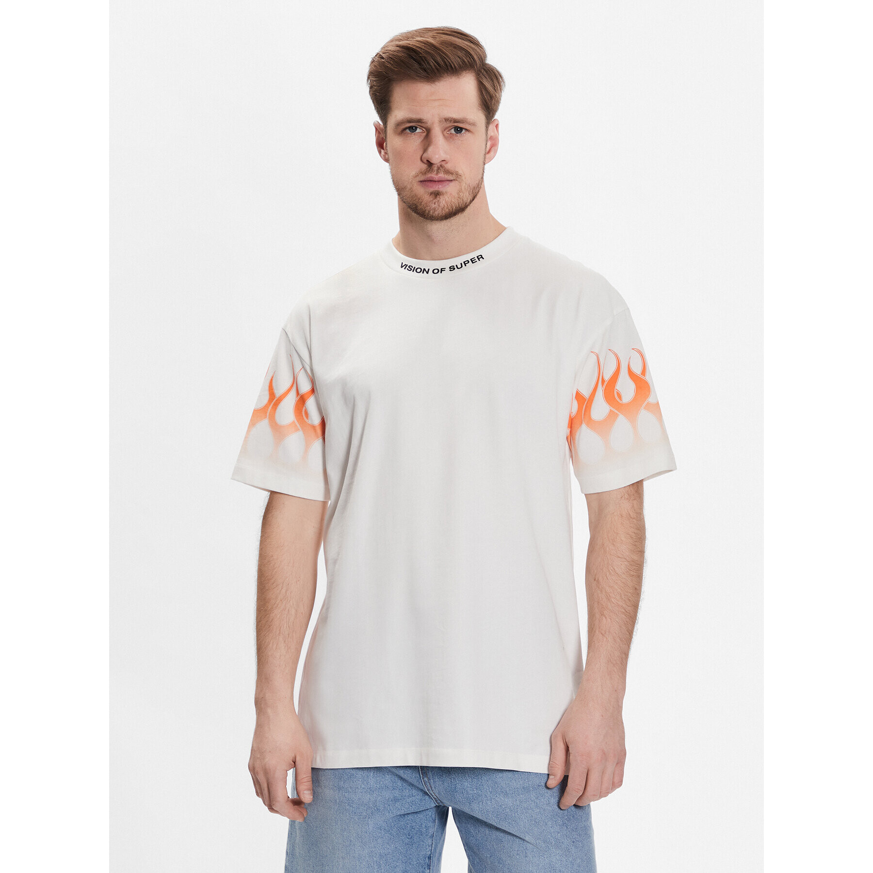 Vision Of Super Тишърт VS00757 Бял Regular Fit - Pepit.bg