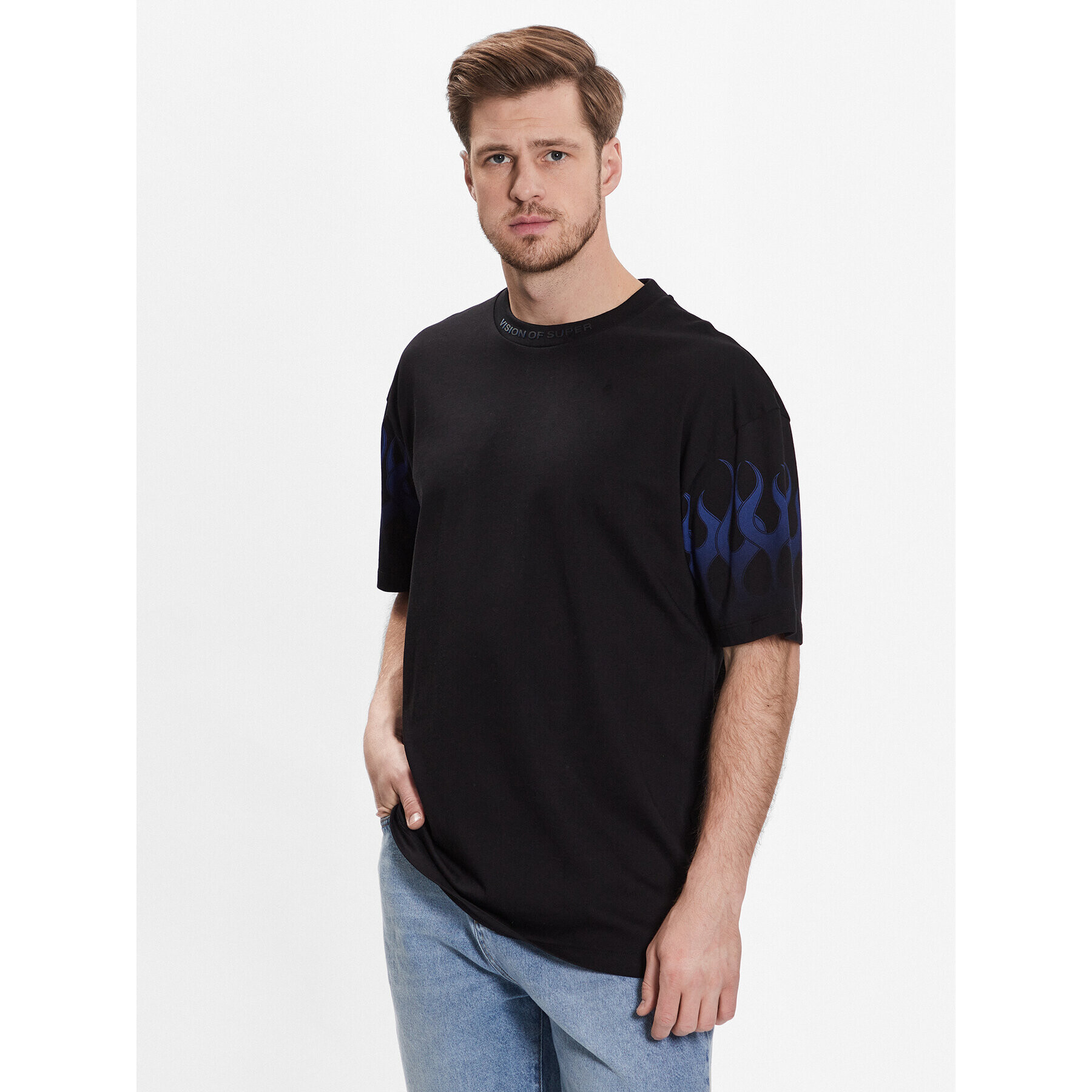 Vision Of Super Тишърт VS00767 Черен Regular Fit - Pepit.bg