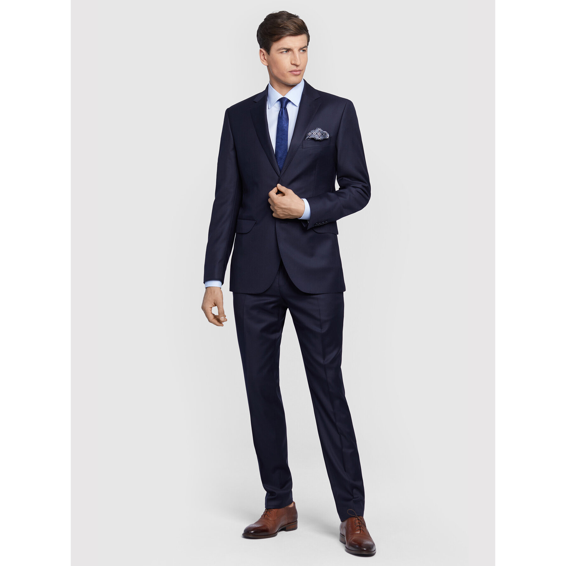 Vistula Костюм Ancona Uno VI0080 Тъмносин Super Slim Fit - Pepit.bg