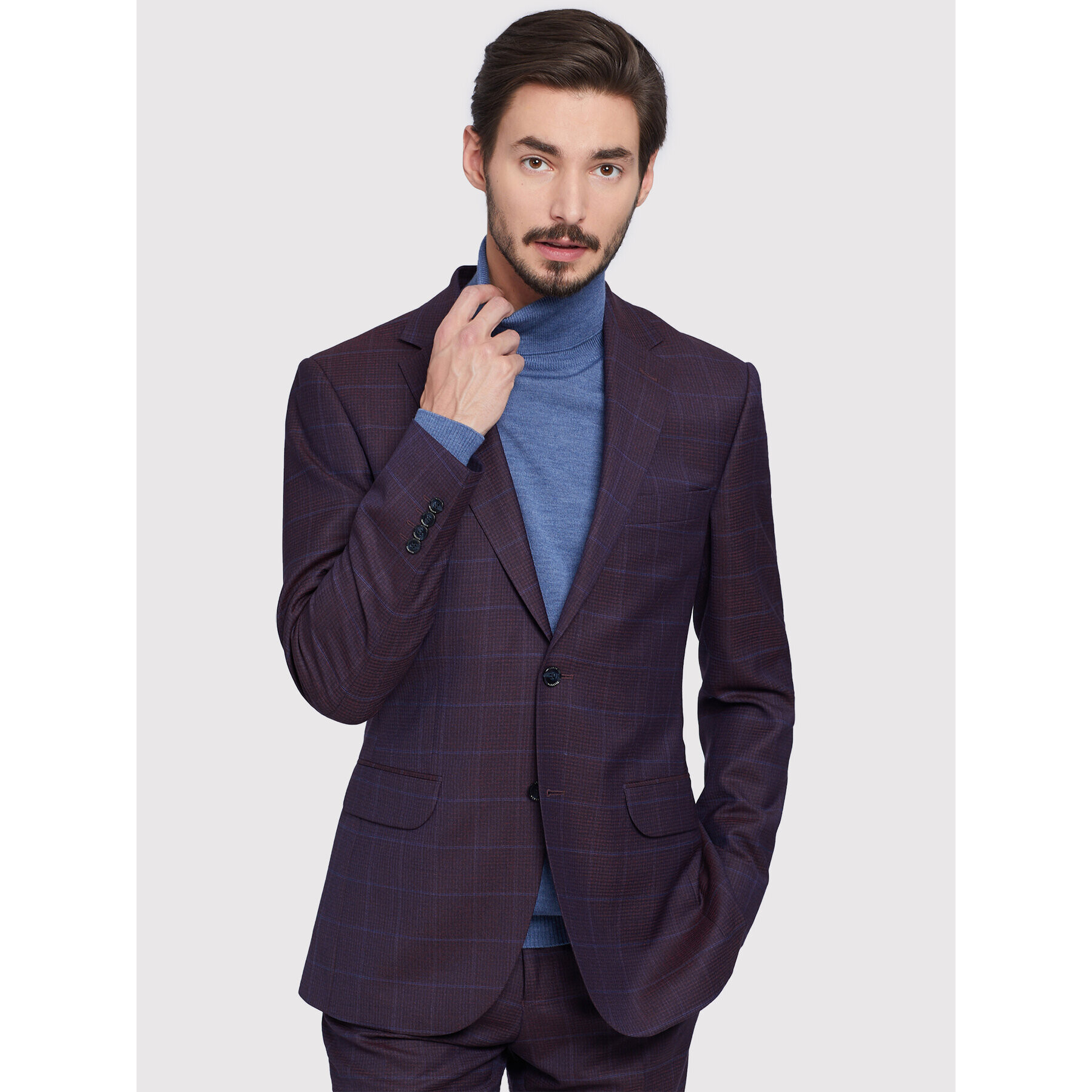 Vistula Костюм Ancona VI0540 Бордо Super Slim Fit - Pepit.bg