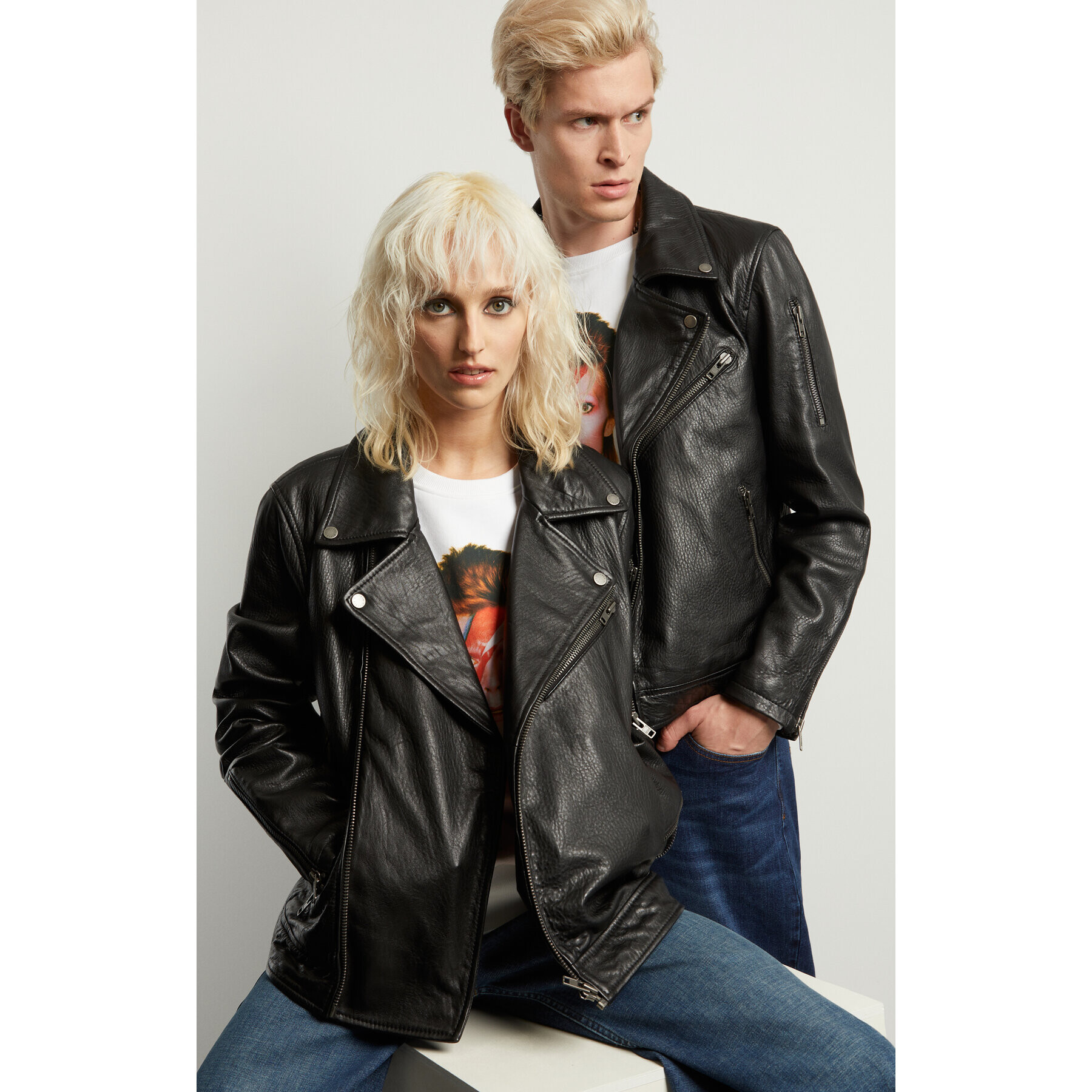 Vistula Кожено яке Unisex David XA1378 Черен Slim Fit - Pepit.bg