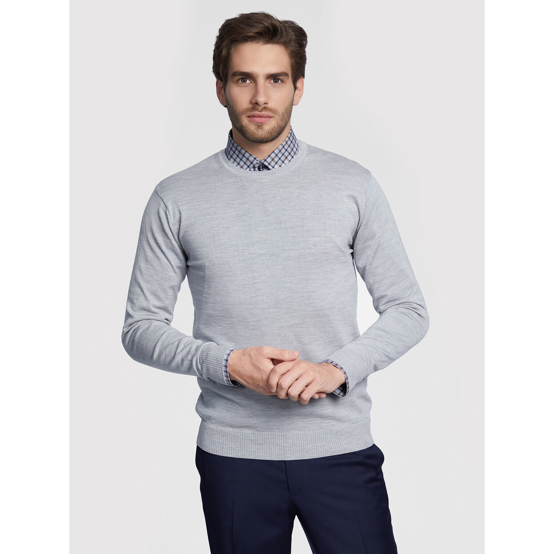 Vistula Пуловер Deadshot XA0837 Сив Slim Fit - Pepit.bg
