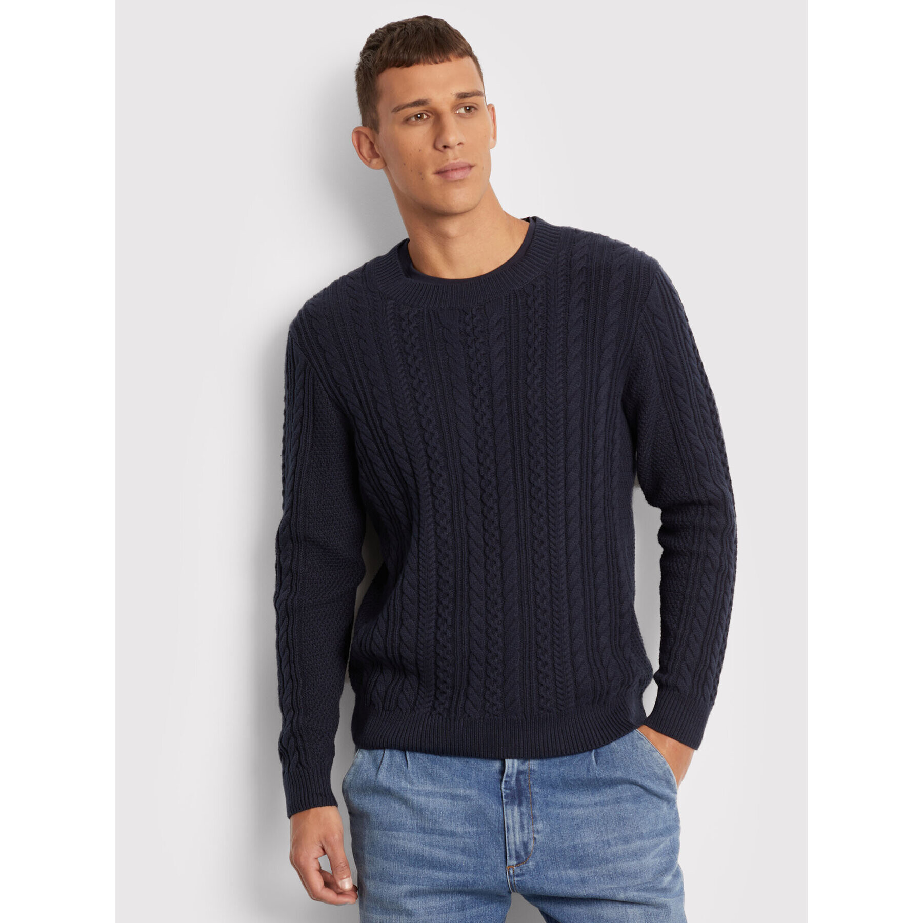Vistula Пуловер Frank RX1581 Тъмносин Regular Fit - Pepit.bg