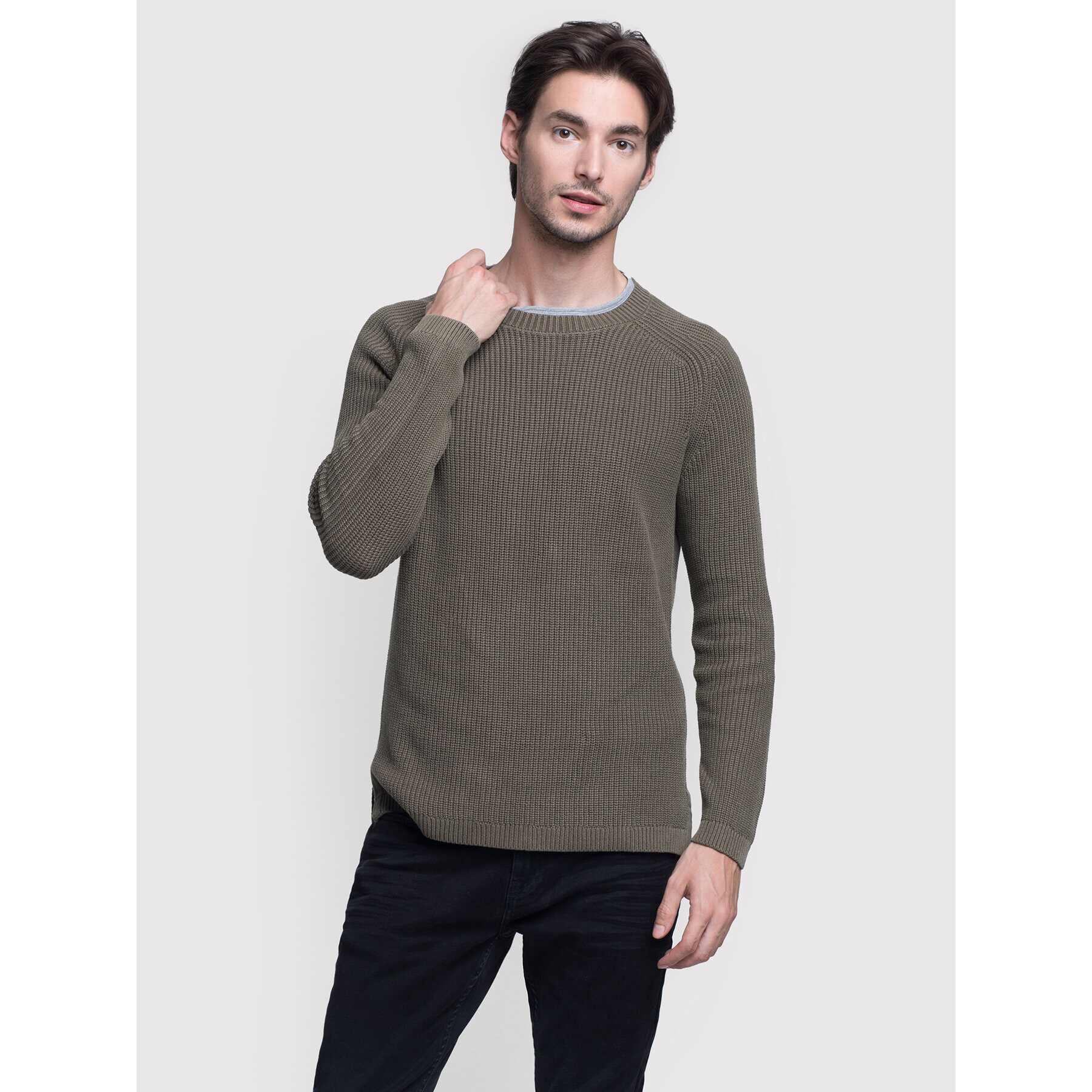 Vistula Пуловер Mason Duo XA0784 Зелен Regular Fit - Pepit.bg