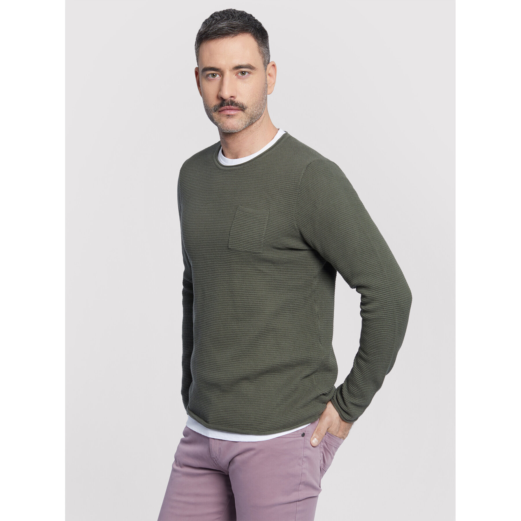 Vistula Пуловер Mauanga XA1113 Зелен Regular Fit - Pepit.bg