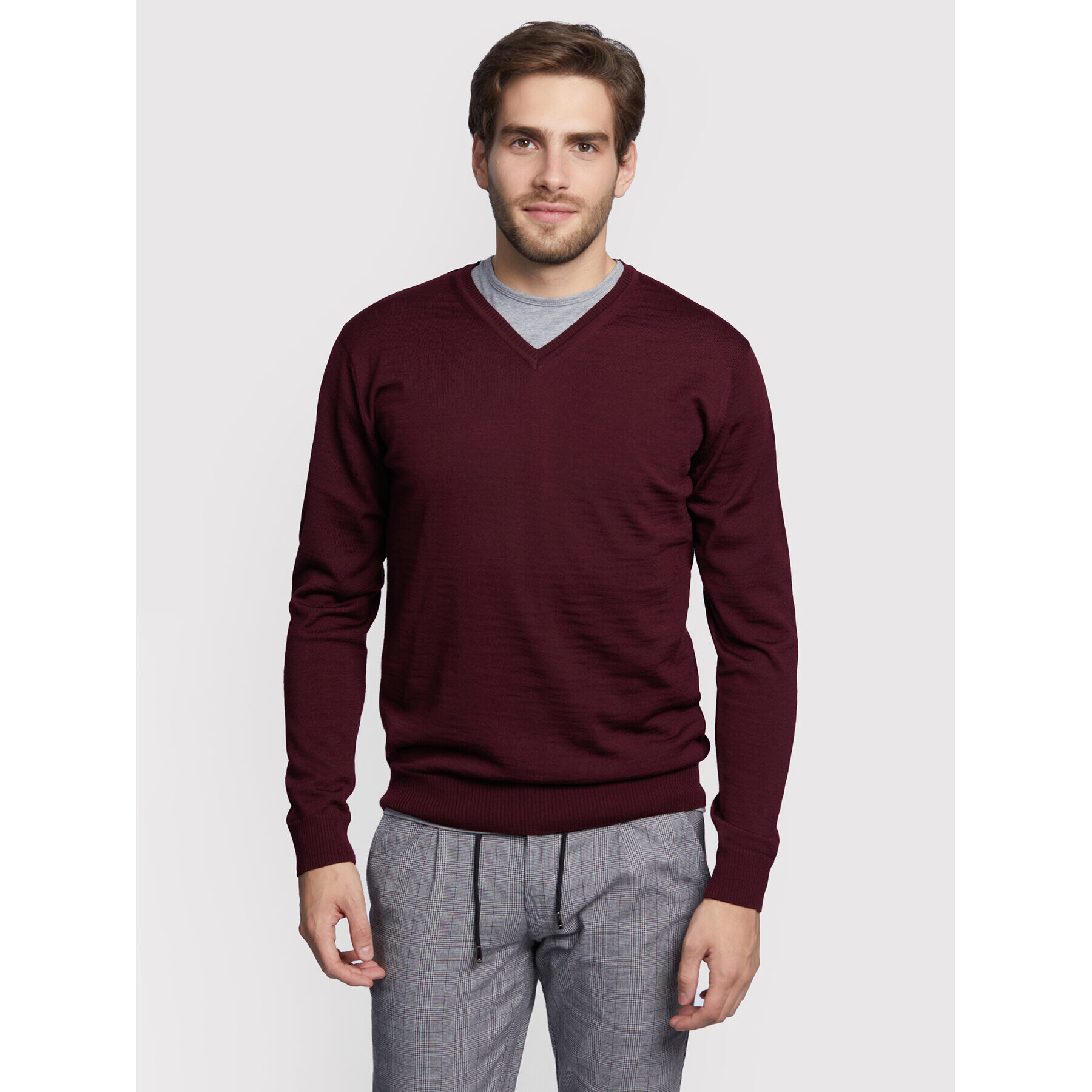 Vistula Пуловер Nungu XA0857 Бордо Regular Fit - Pepit.bg