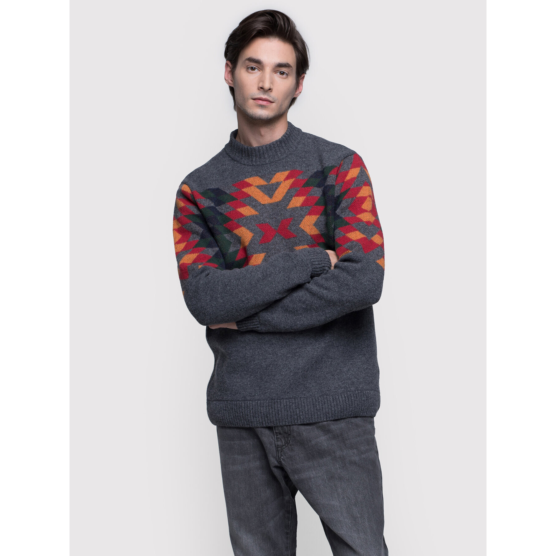 Vistula Пуловер Patli XA0564 Сив Regular Fit - Pepit.bg