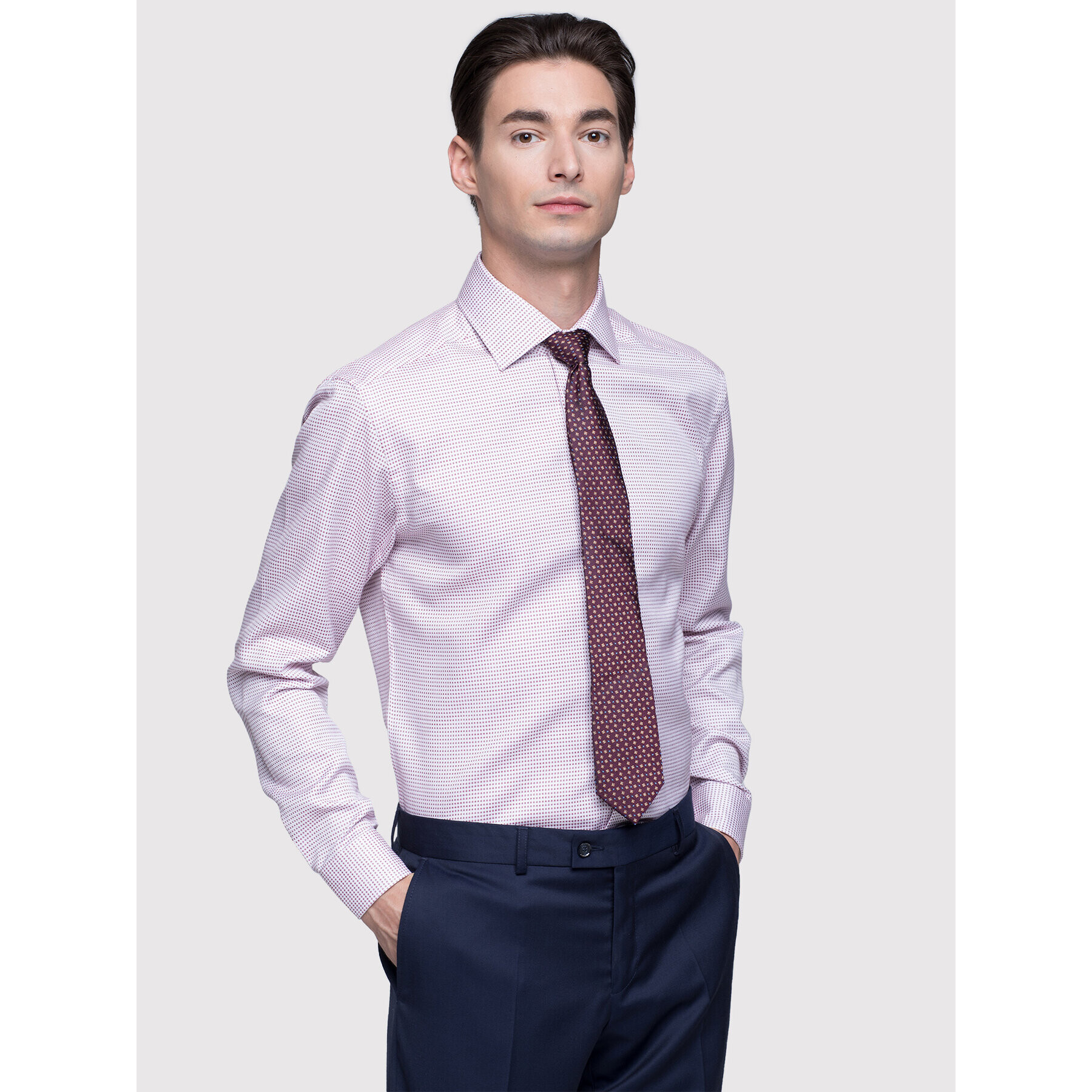 Vistula Риза Leo Basic Due XA0759 Розов Slim Fit - Pepit.bg