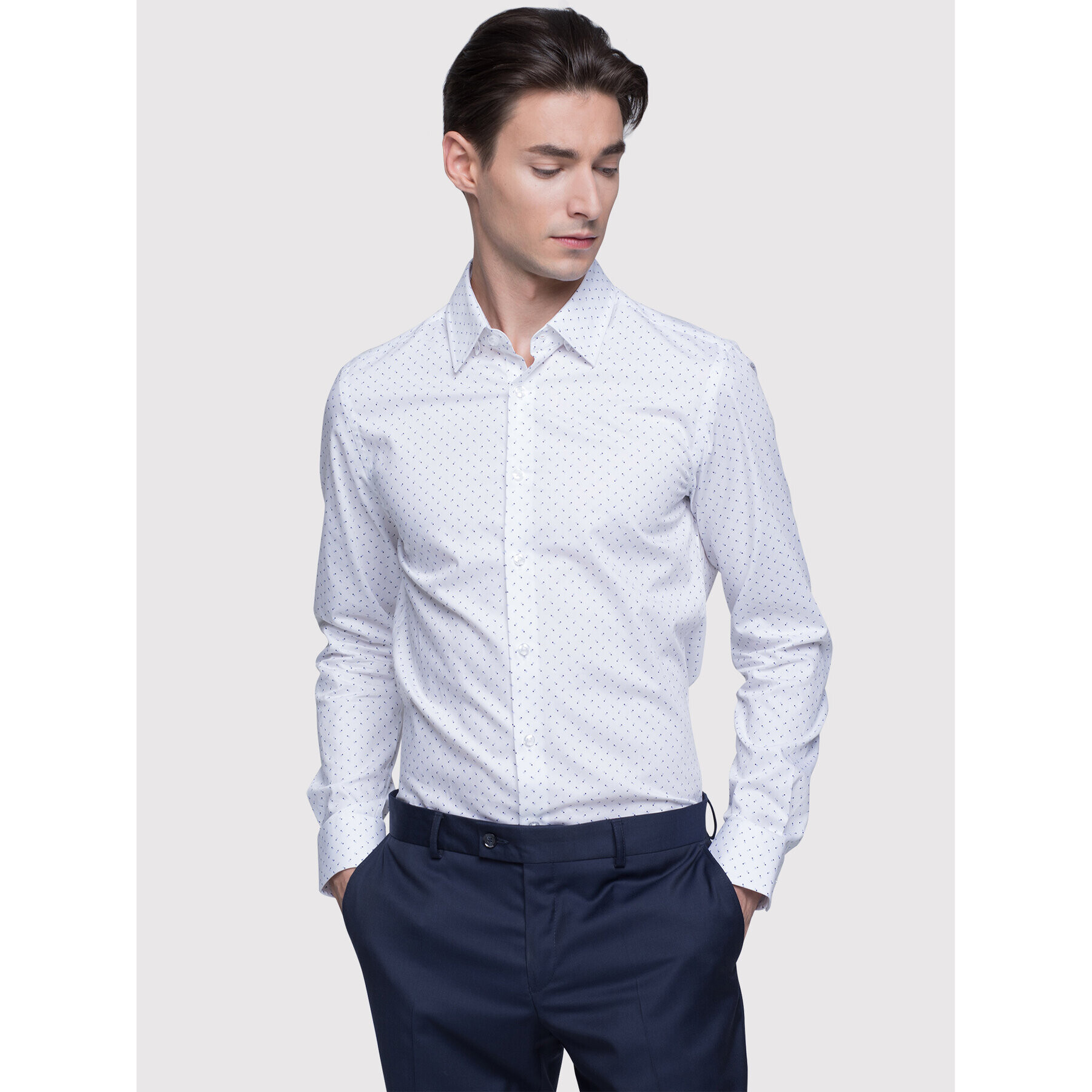 Vistula Риза Milann XA0740 Бял Super Slim Fit - Pepit.bg