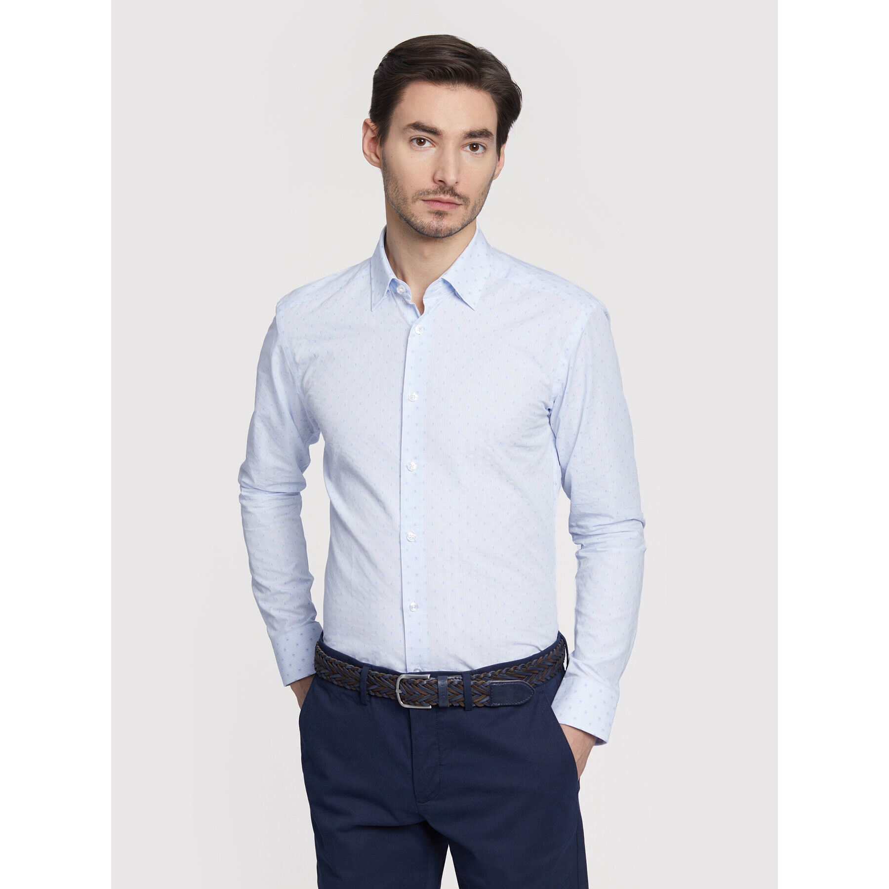 Vistula Риза Milans XT1021 Син Slim Fit - Pepit.bg