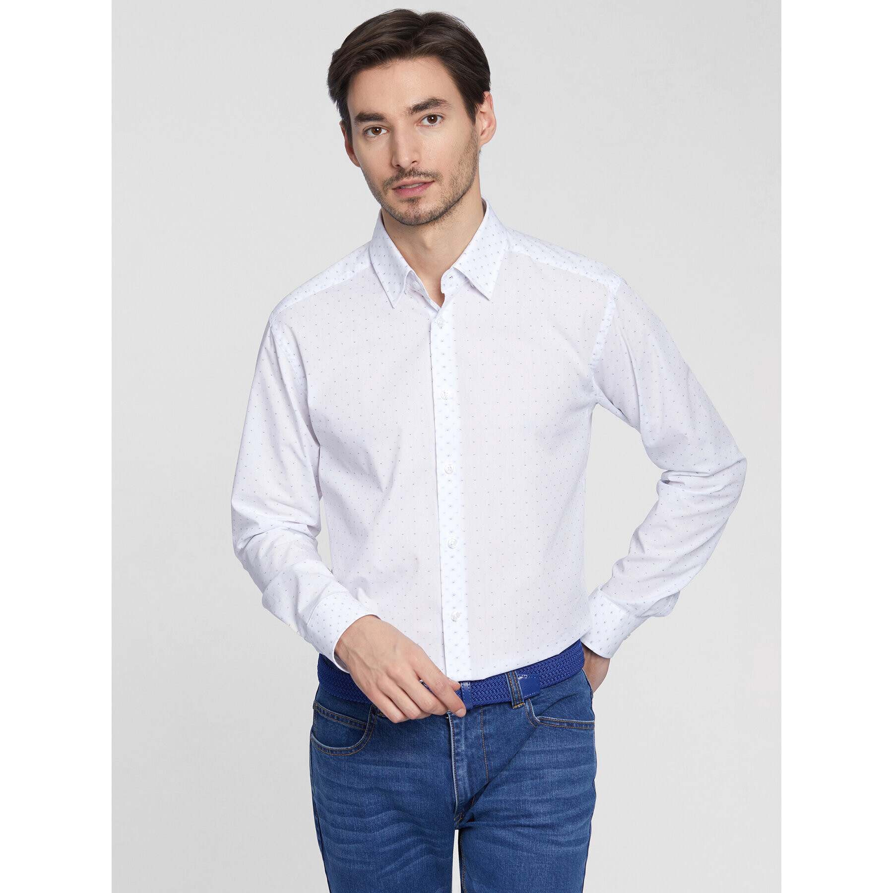 Vistula Риза Milans XT1087 Бял Slim Fit - Pepit.bg