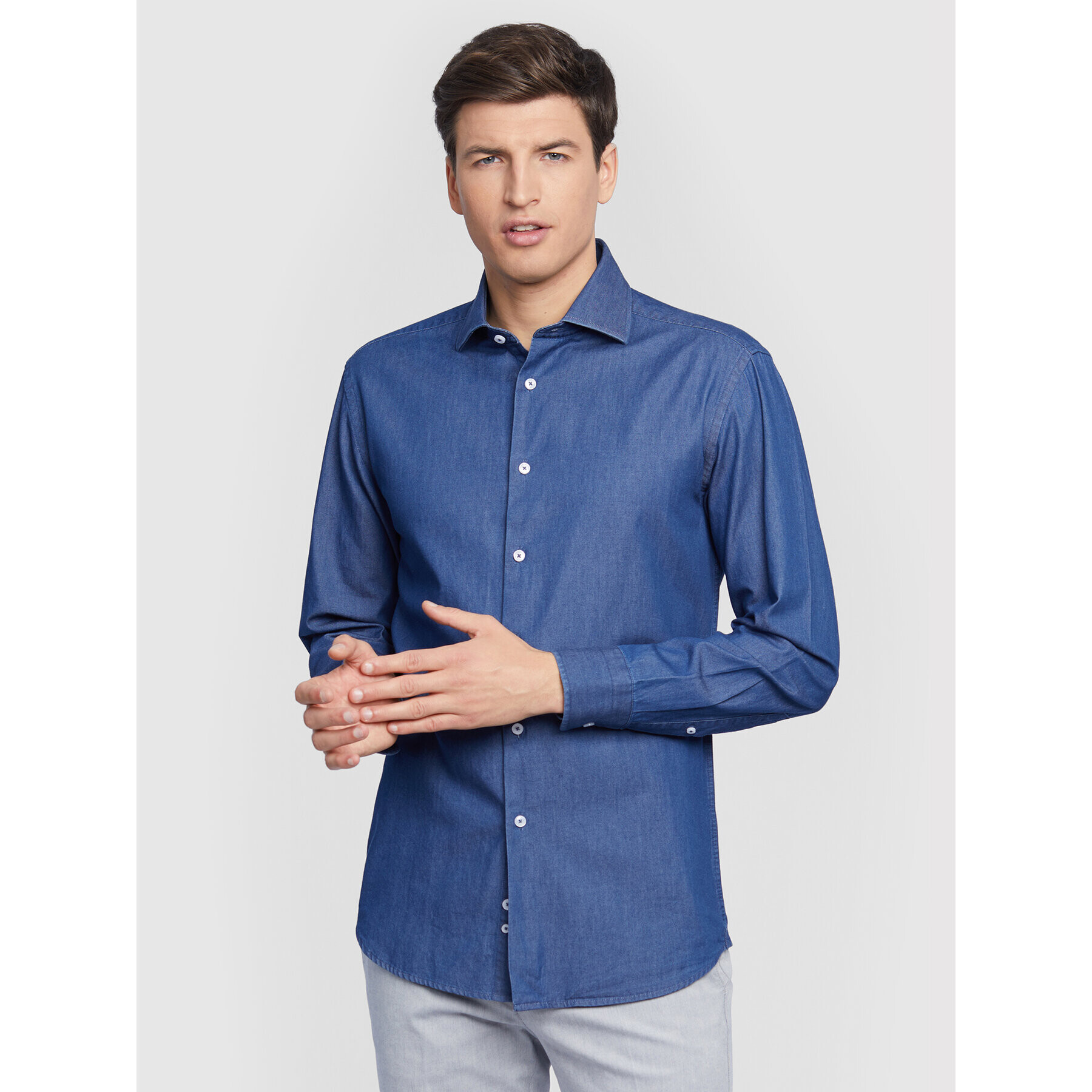 Vistula Риза Roberto XT1074 Тъмносин Slim Fit - Pepit.bg