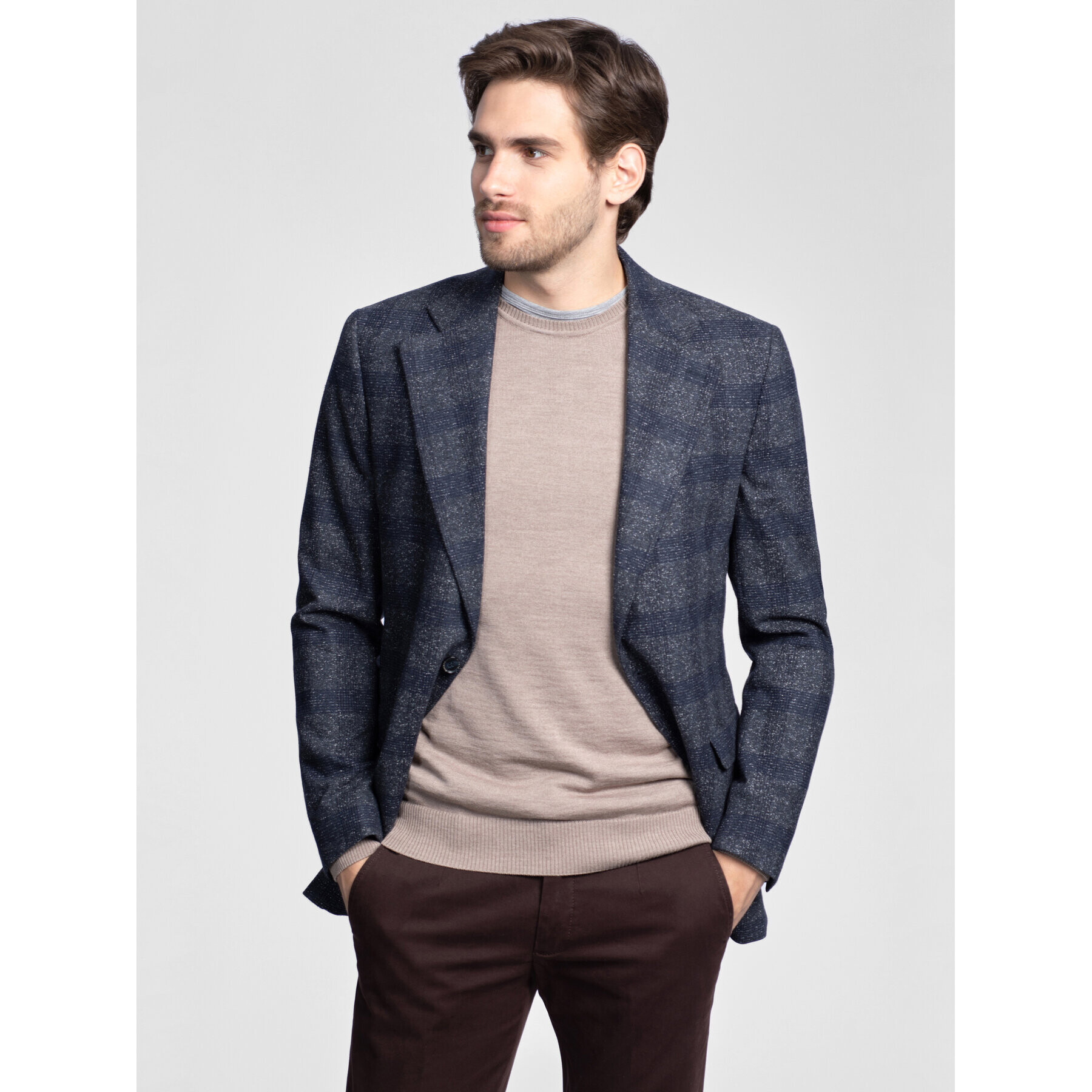 Vistula Сако Amstel Uno VI0504 Сив Super Slim Fit - Pepit.bg