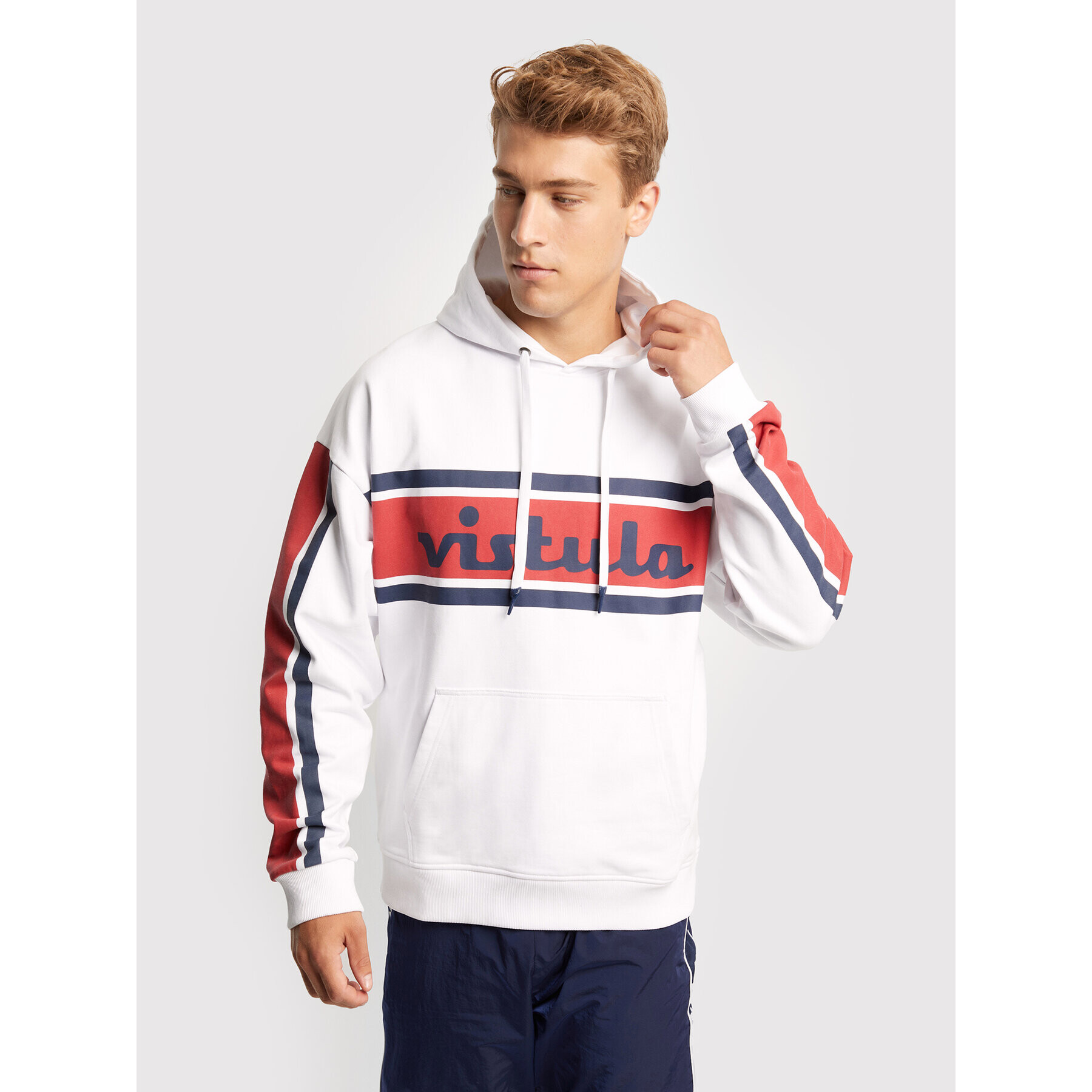 Vistula Суитшърт Dufresne XA1523 Бял Regular FIt - Pepit.bg