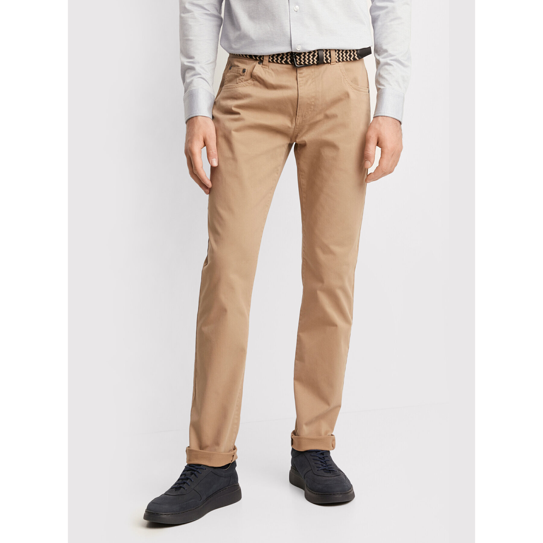 Vistula Текстилни панталони Baldwin XA1299 Бежов Slim Fit - Pepit.bg