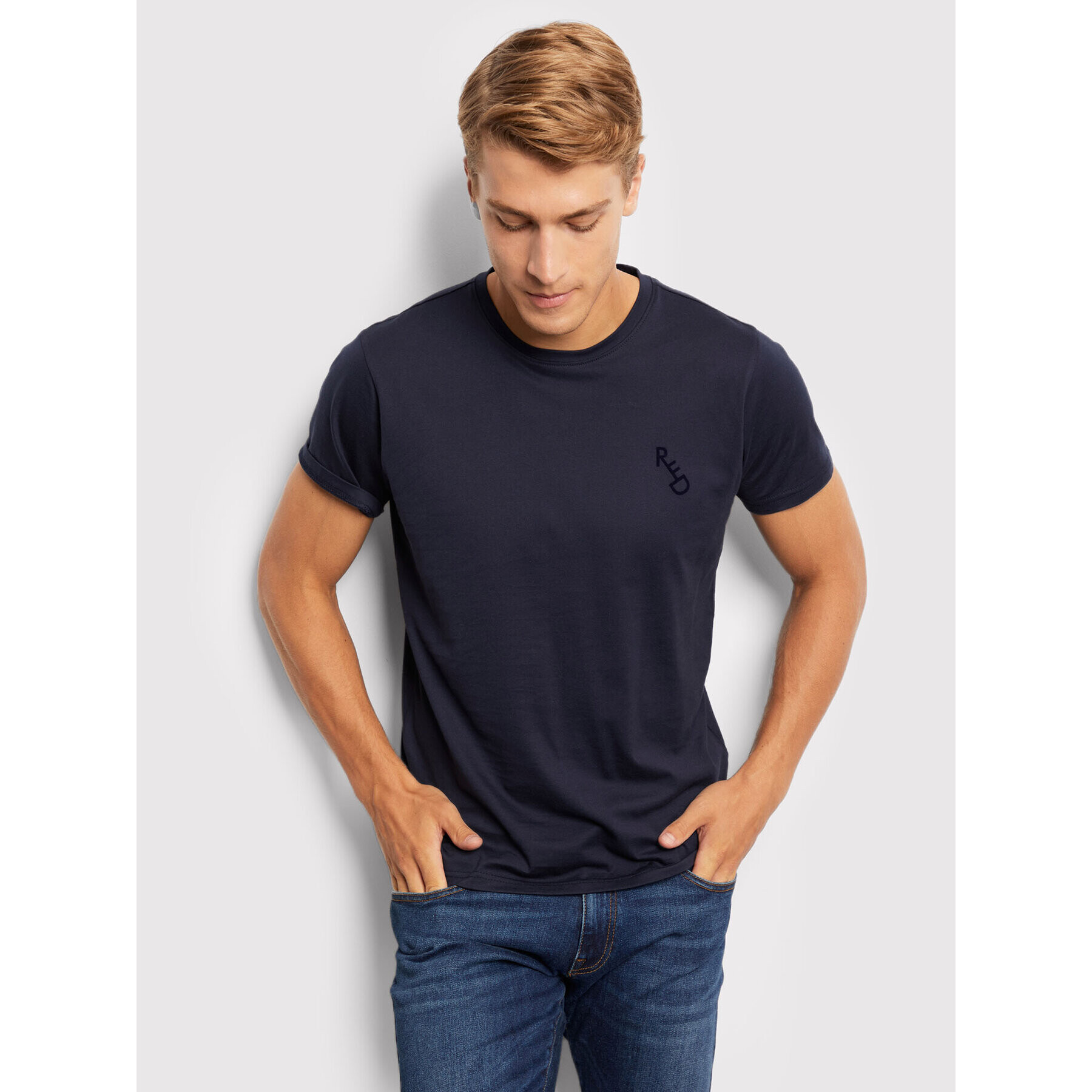 Vistula Тишърт Andy T RX1556 Тъмносин Regular Fit - Pepit.bg