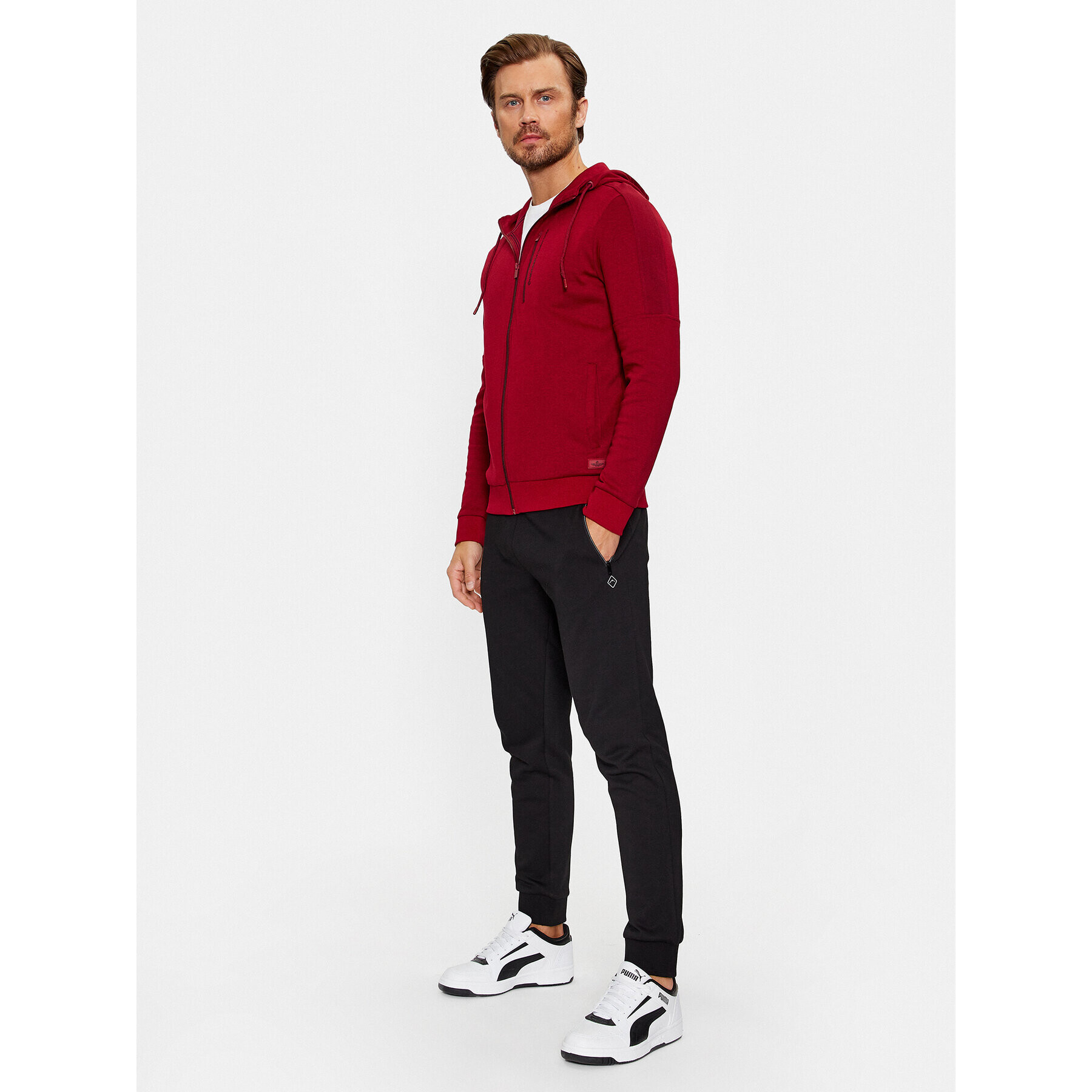 Volcano Долнище анцуг N-Ben M28140-W24 Черен Regular Fit - Pepit.bg