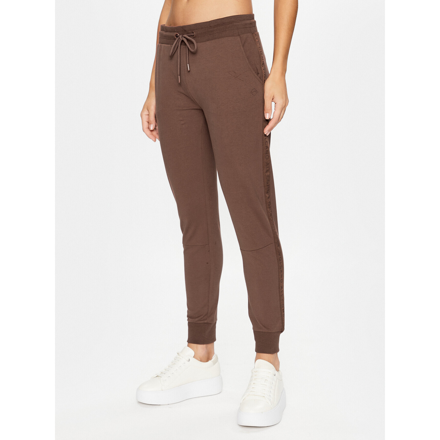Volcano Долнище анцуг N-Lilis L28310-S23 Кафяв Regular Fit - Pepit.bg