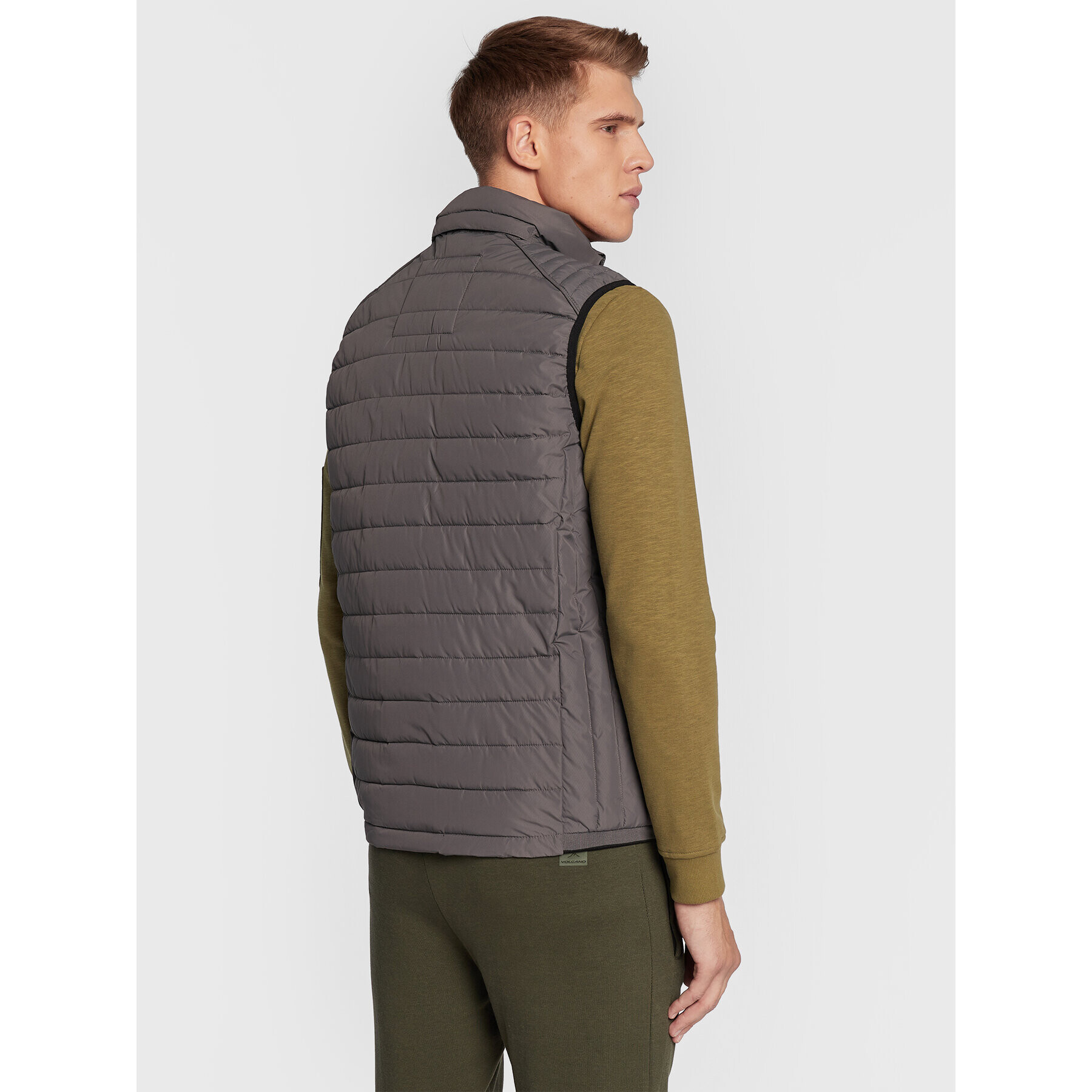 Volcano Елек V-Gori M24081-W23 Сив Regular Fit - Pepit.bg