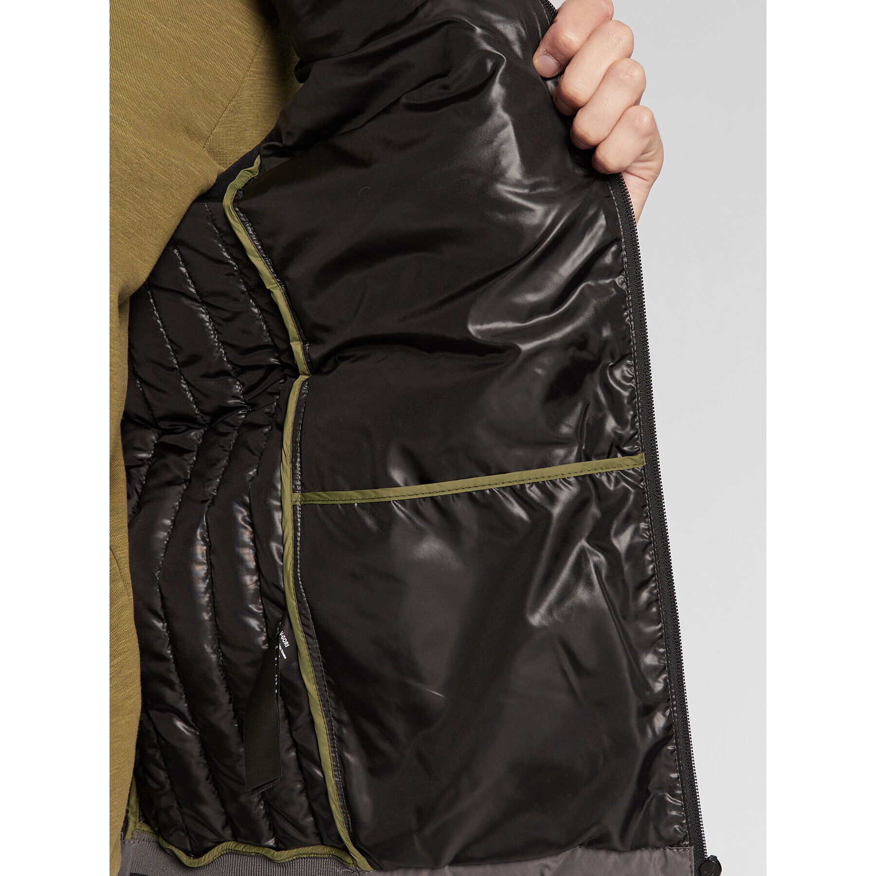 Volcano Елек V-Gori M24081-W23 Сив Regular Fit - Pepit.bg