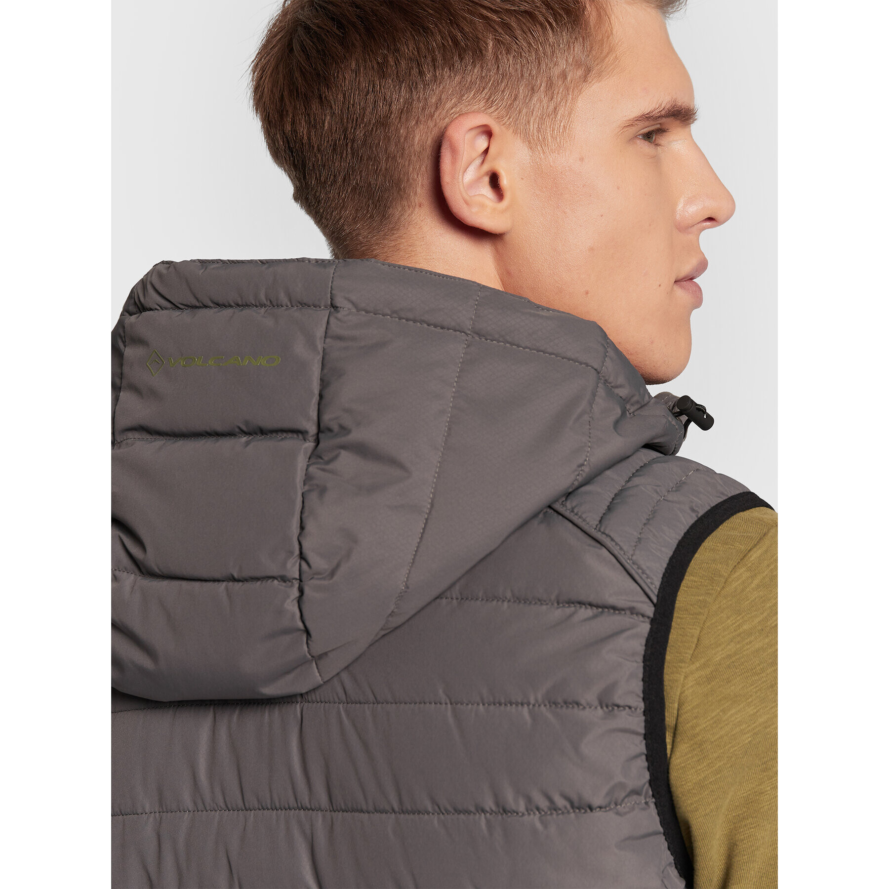 Volcano Елек V-Gori M24081-W23 Сив Regular Fit - Pepit.bg