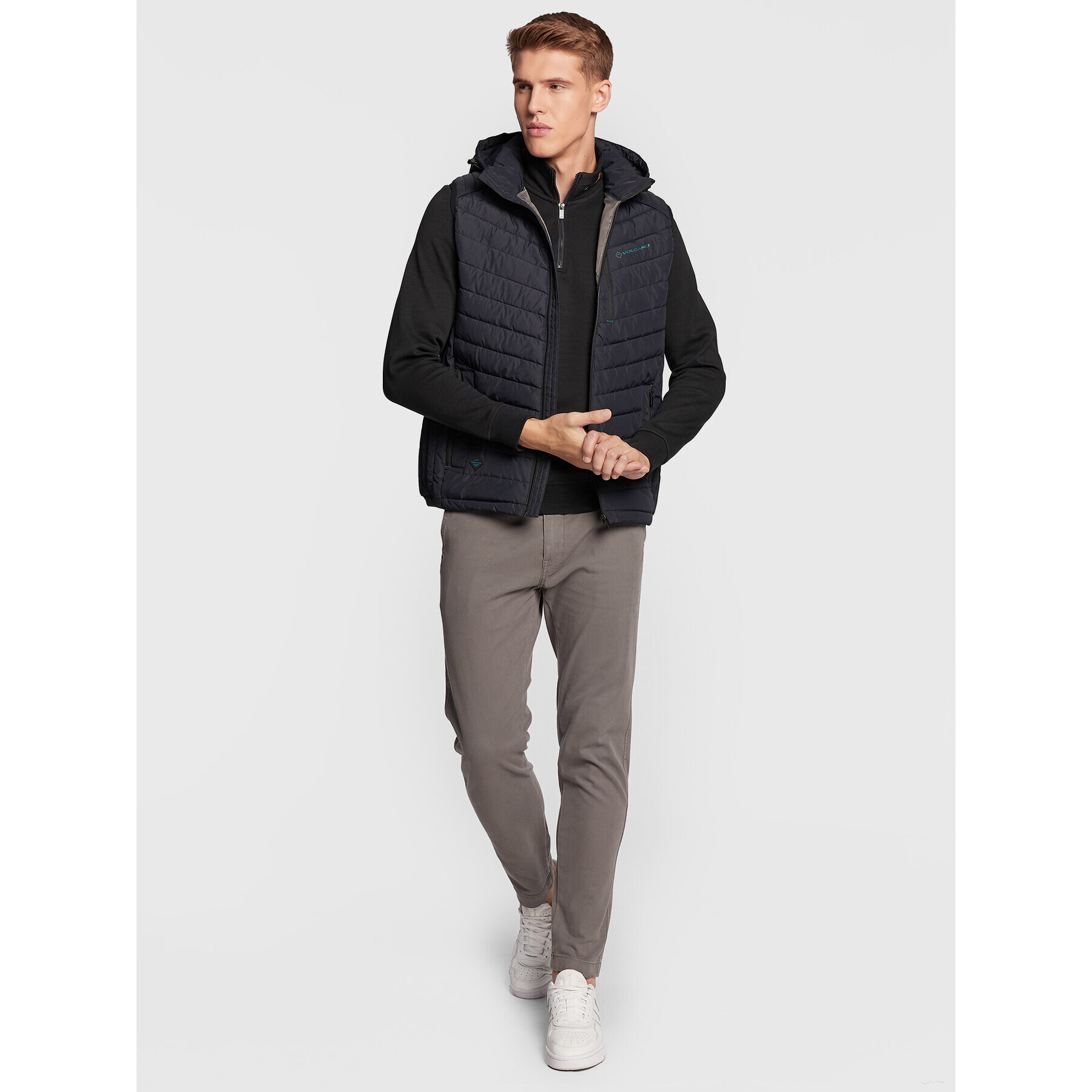 Volcano Елек V-Gori M24081-W23 Тъмносин Regular Fit - Pepit.bg