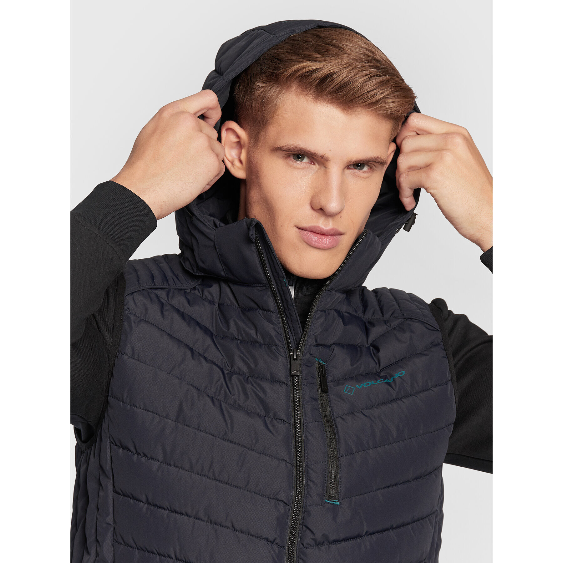 Volcano Елек V-Gori M24081-W23 Тъмносин Regular Fit - Pepit.bg