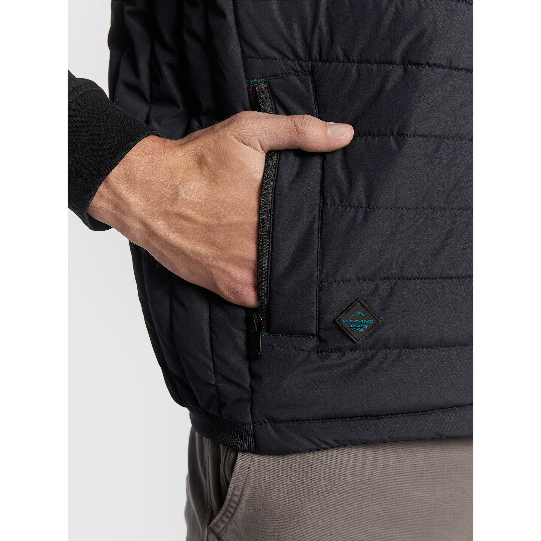 Volcano Елек V-Gori M24081-W23 Тъмносин Regular Fit - Pepit.bg