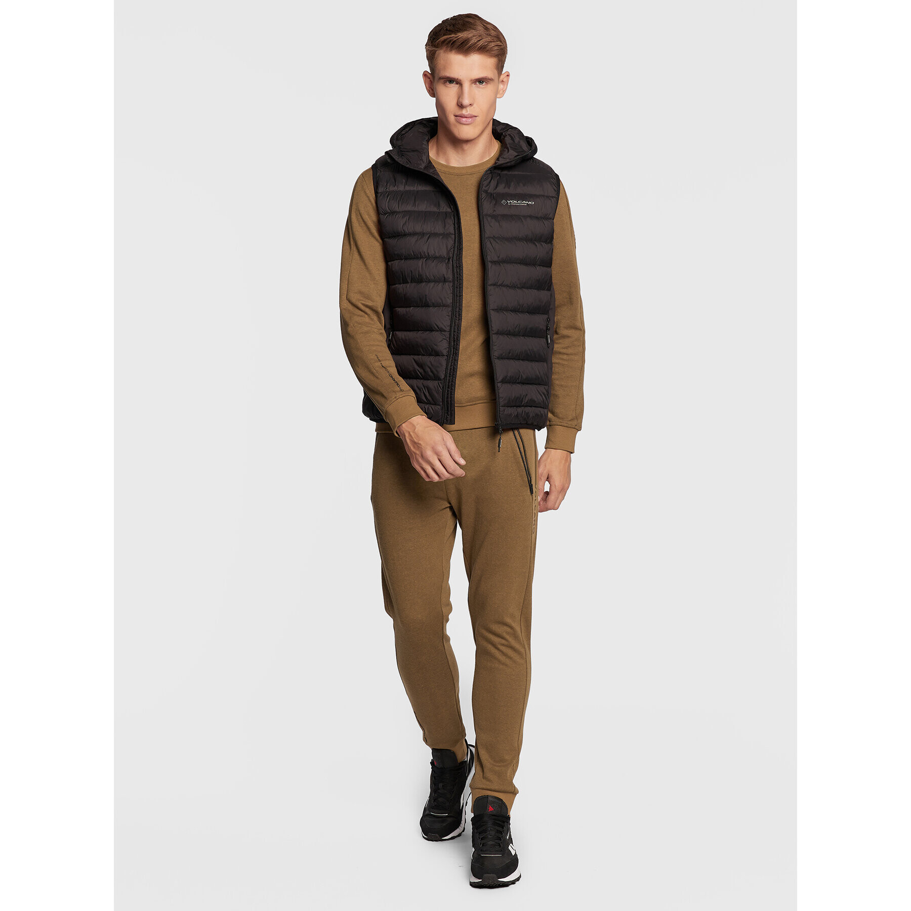 Volcano Елек V-Lixir M24082-W23 Черен Regular Fit - Pepit.bg