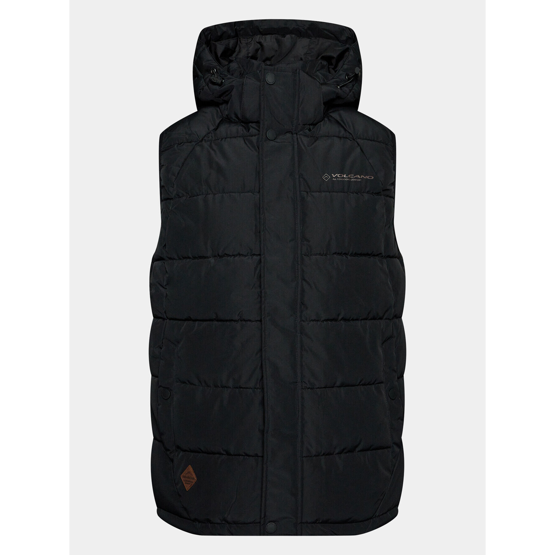 Volcano Елек V-Teo M05179-W24 Черен Regular Fit - Pepit.bg