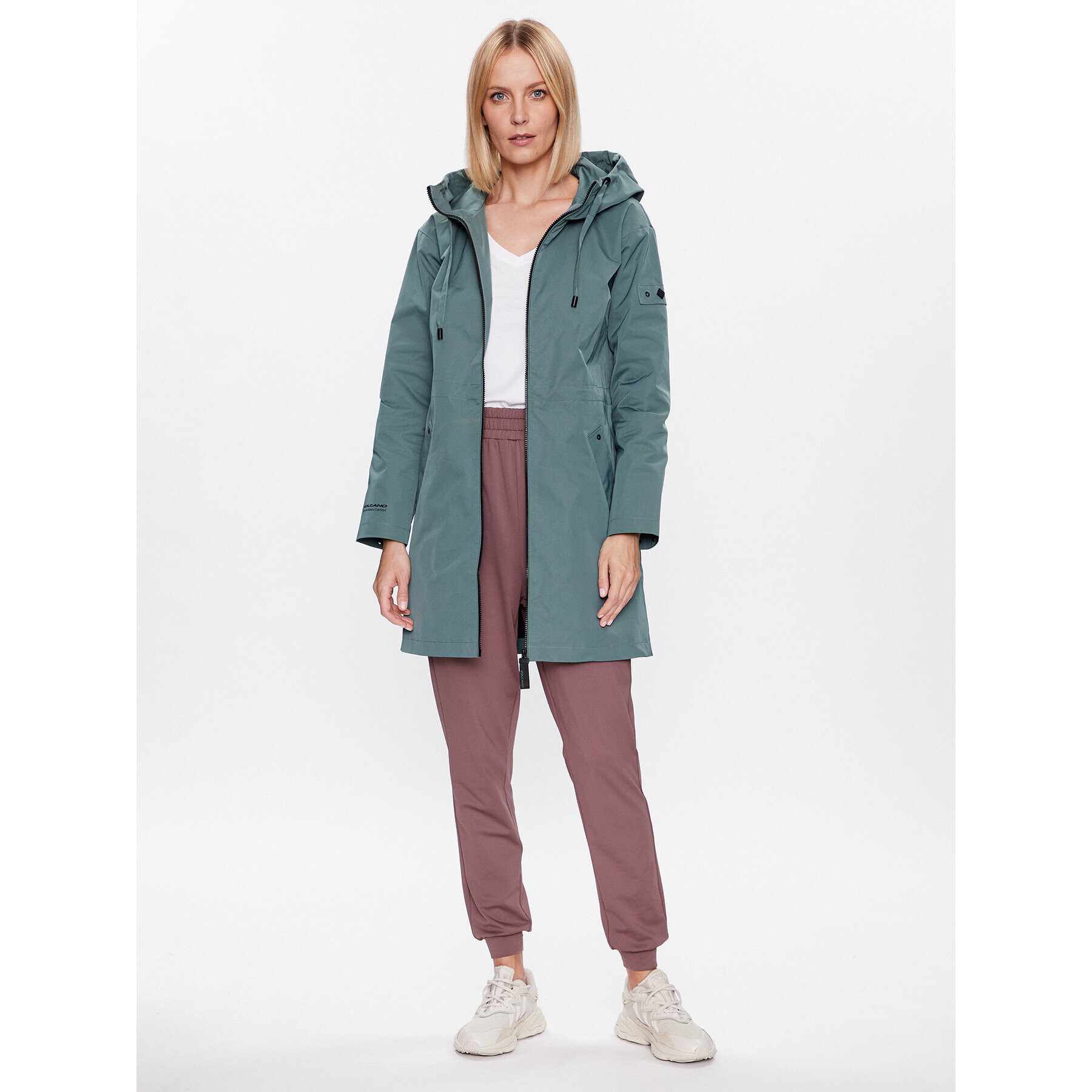 Volcano Парка J-Liv L22238-S23 Зелен Regular Fit - Pepit.bg