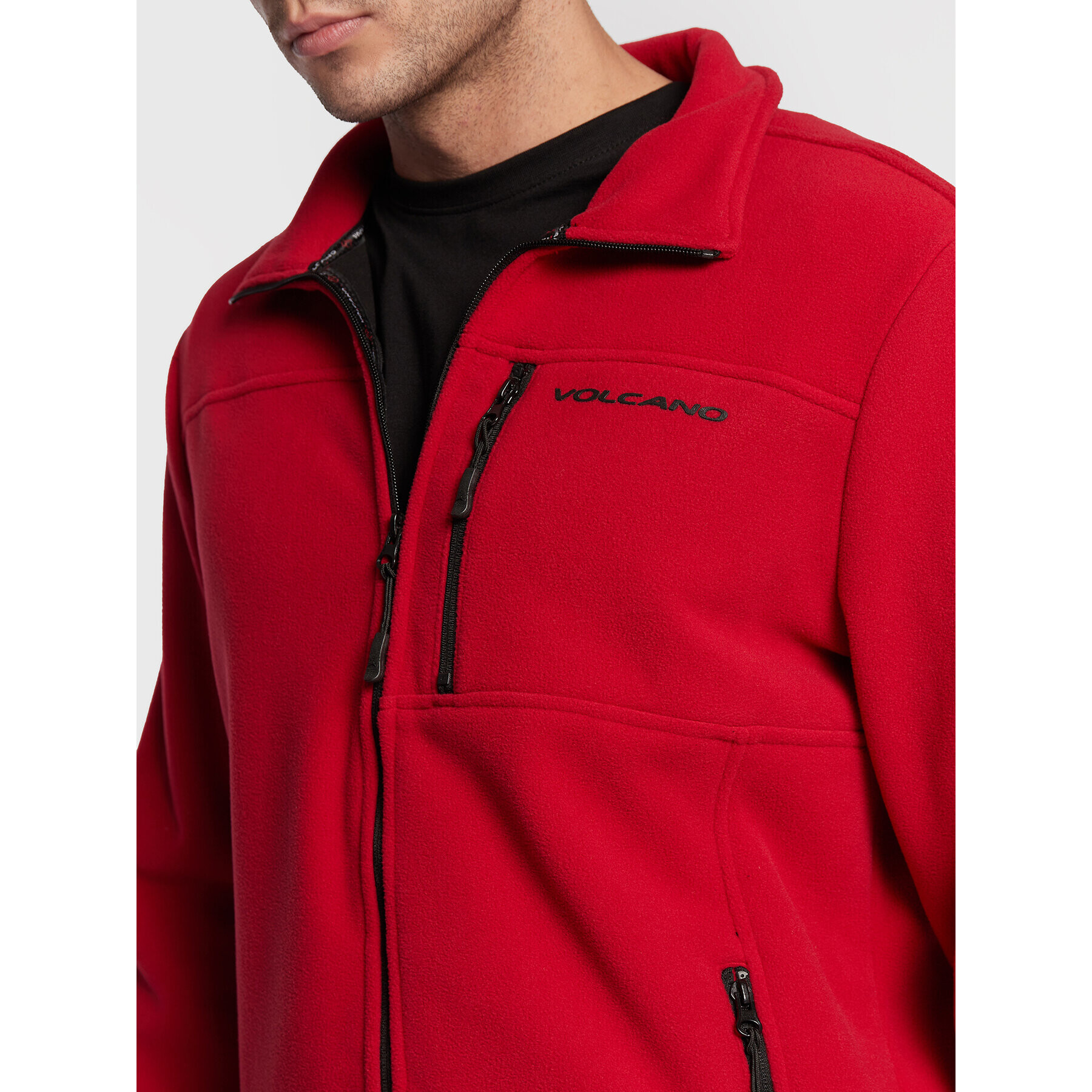 Volcano Полар F-Radon M16371-W23 Червен Regular Fit - Pepit.bg