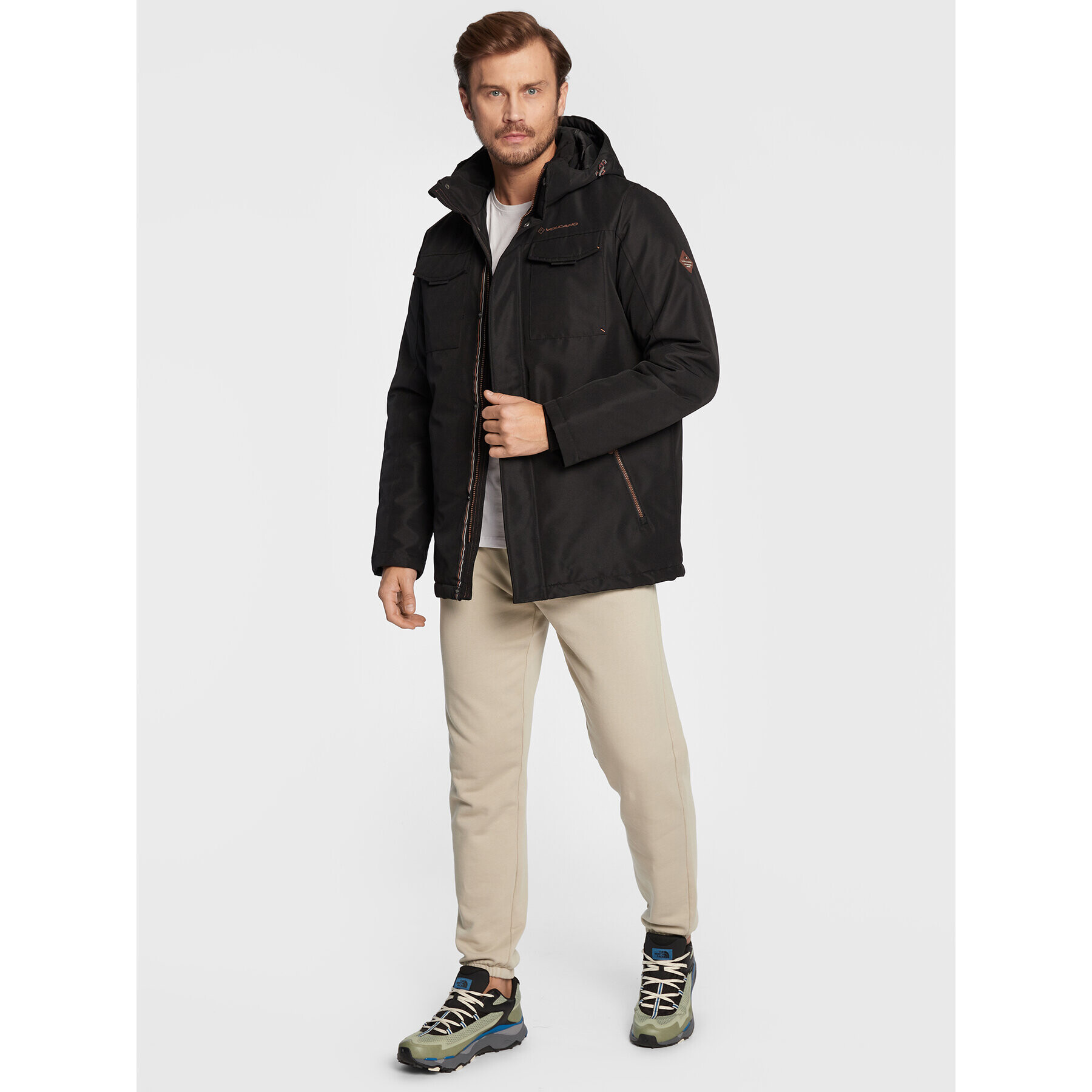 Volcano Преходно яке J-Matrey M06096-W23 Черен Regular Fit - Pepit.bg