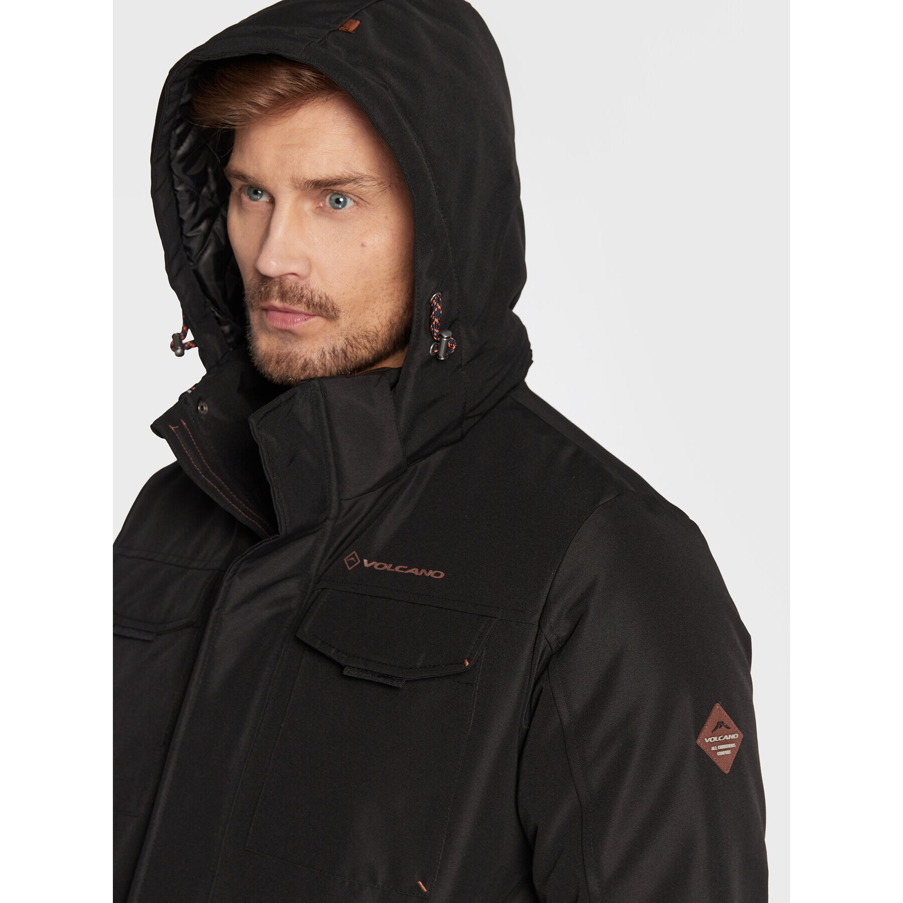Volcano Преходно яке J-Matrey M06096-W23 Черен Regular Fit - Pepit.bg